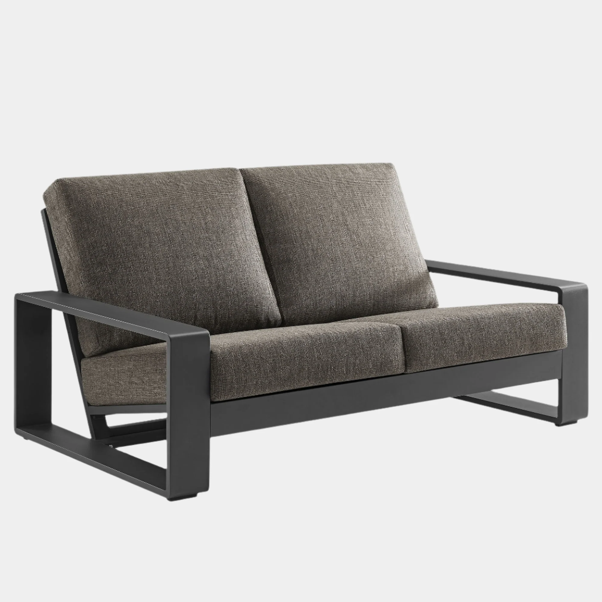 Lirienne Outdoor Patio Aluminum Loveseat - Image 19