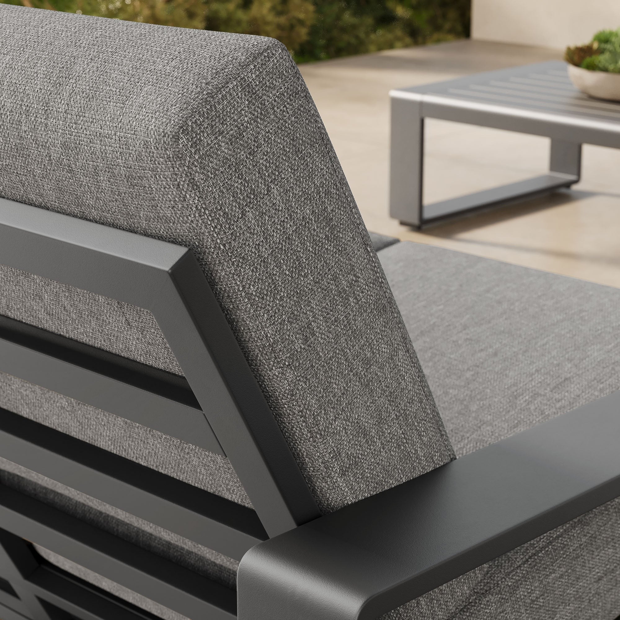 Lirienne Outdoor Patio Aluminum Loveseat - Image 3
