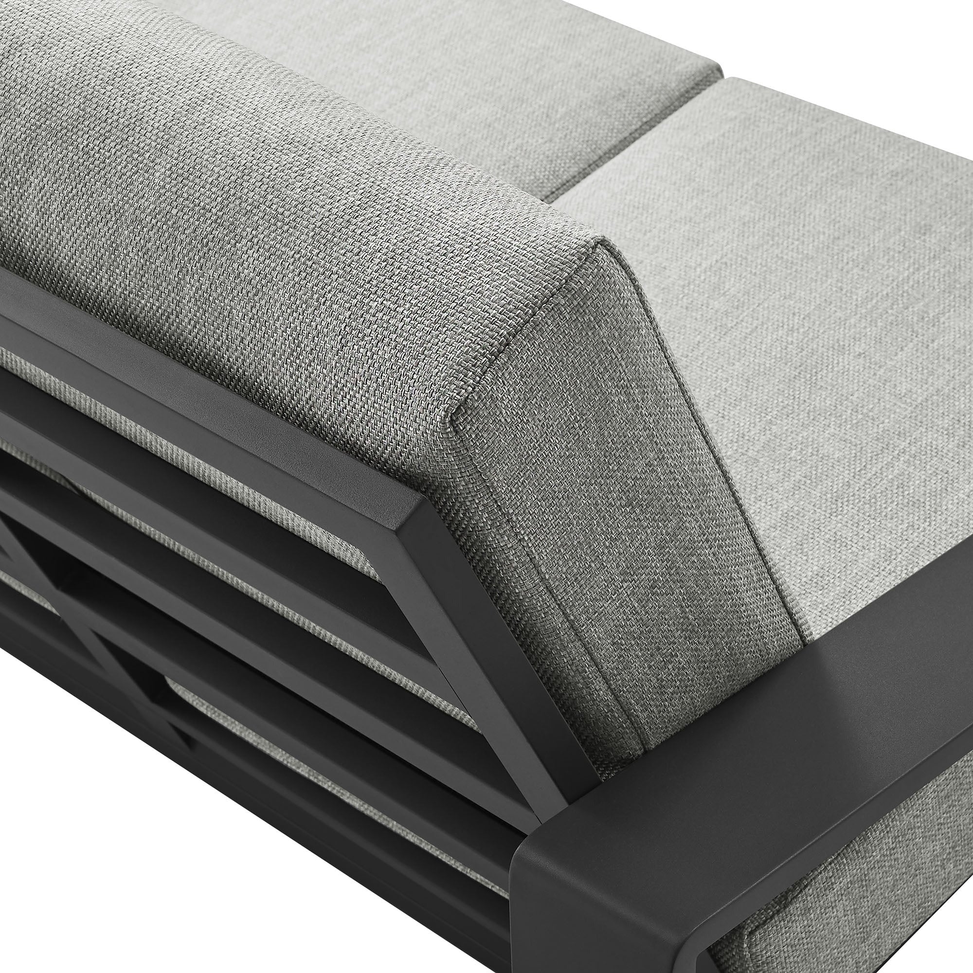 Lirienne Outdoor Patio Aluminum Loveseat - Image 7