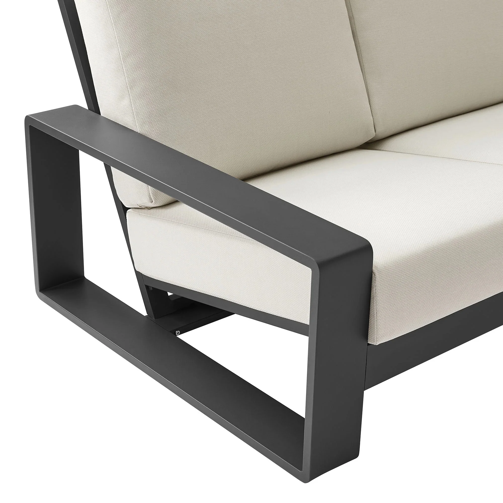 Lirienne Outdoor Patio Aluminum Sofa - Image 16