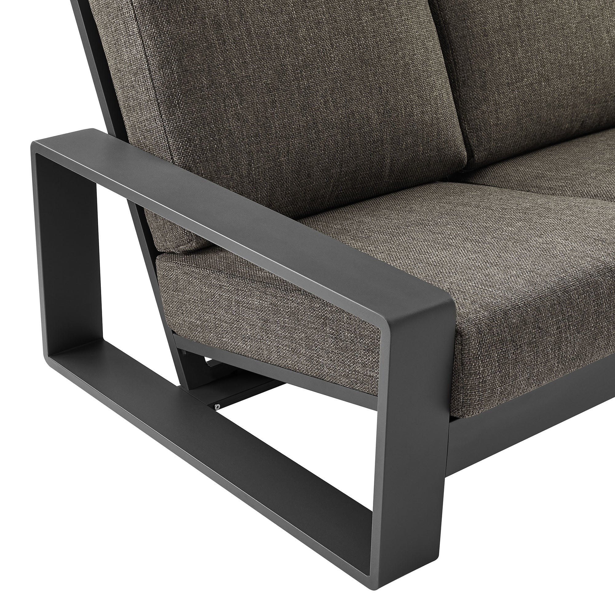 Lirienne Outdoor Patio Aluminum Sofa - Image 25