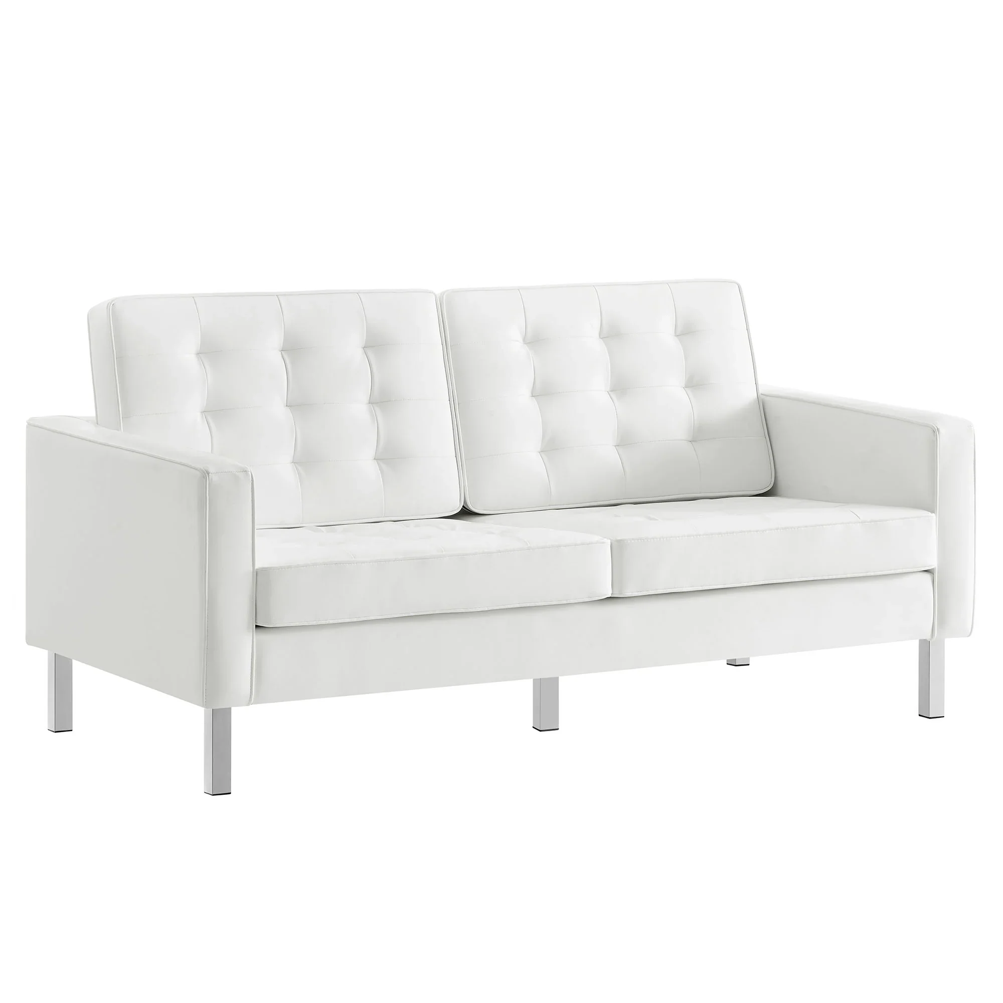 Loft 2-Piece Tufted Vegan Leather Furniture Set - Image 13