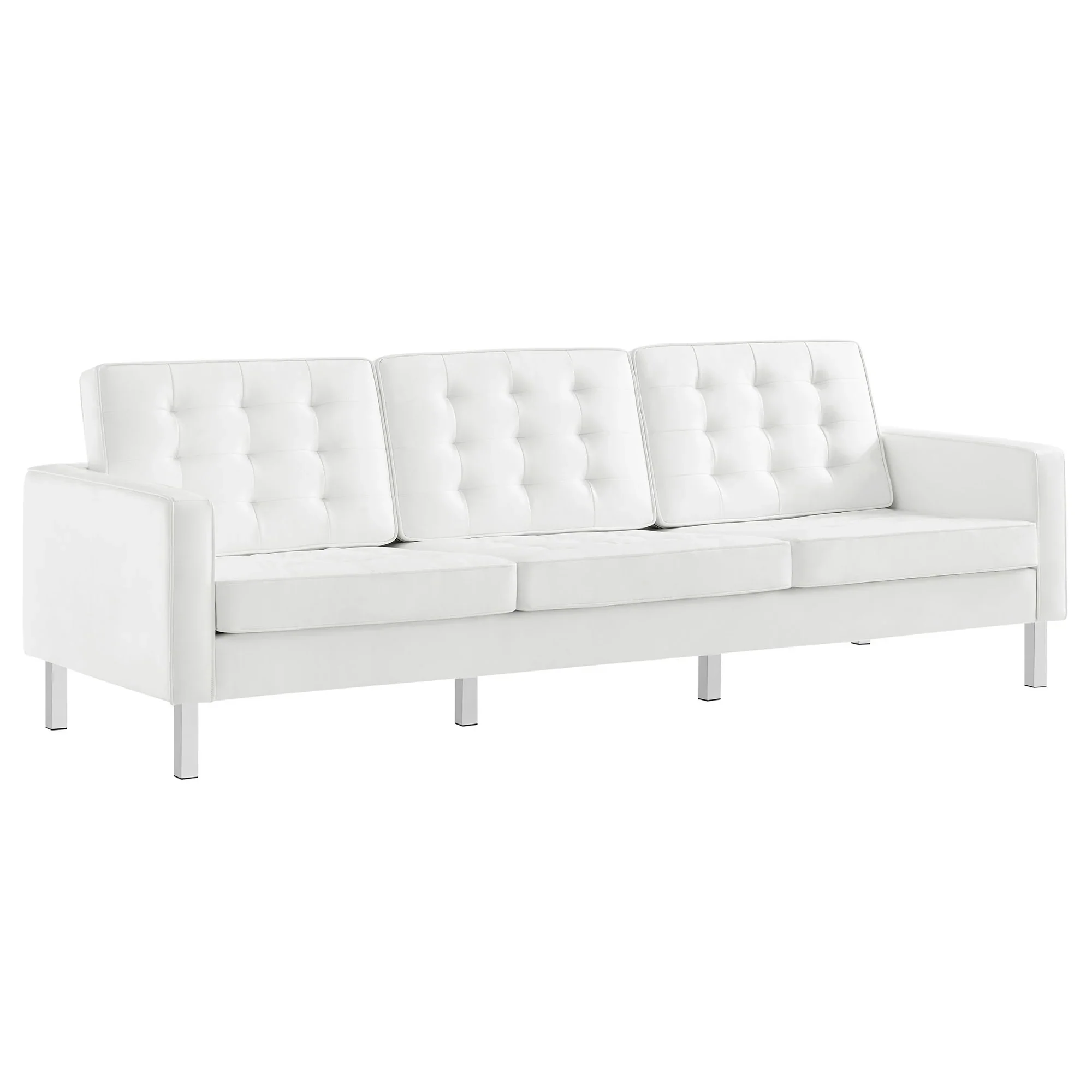 Loft 2-Piece Tufted Vegan Leather Furniture Set - Image 15