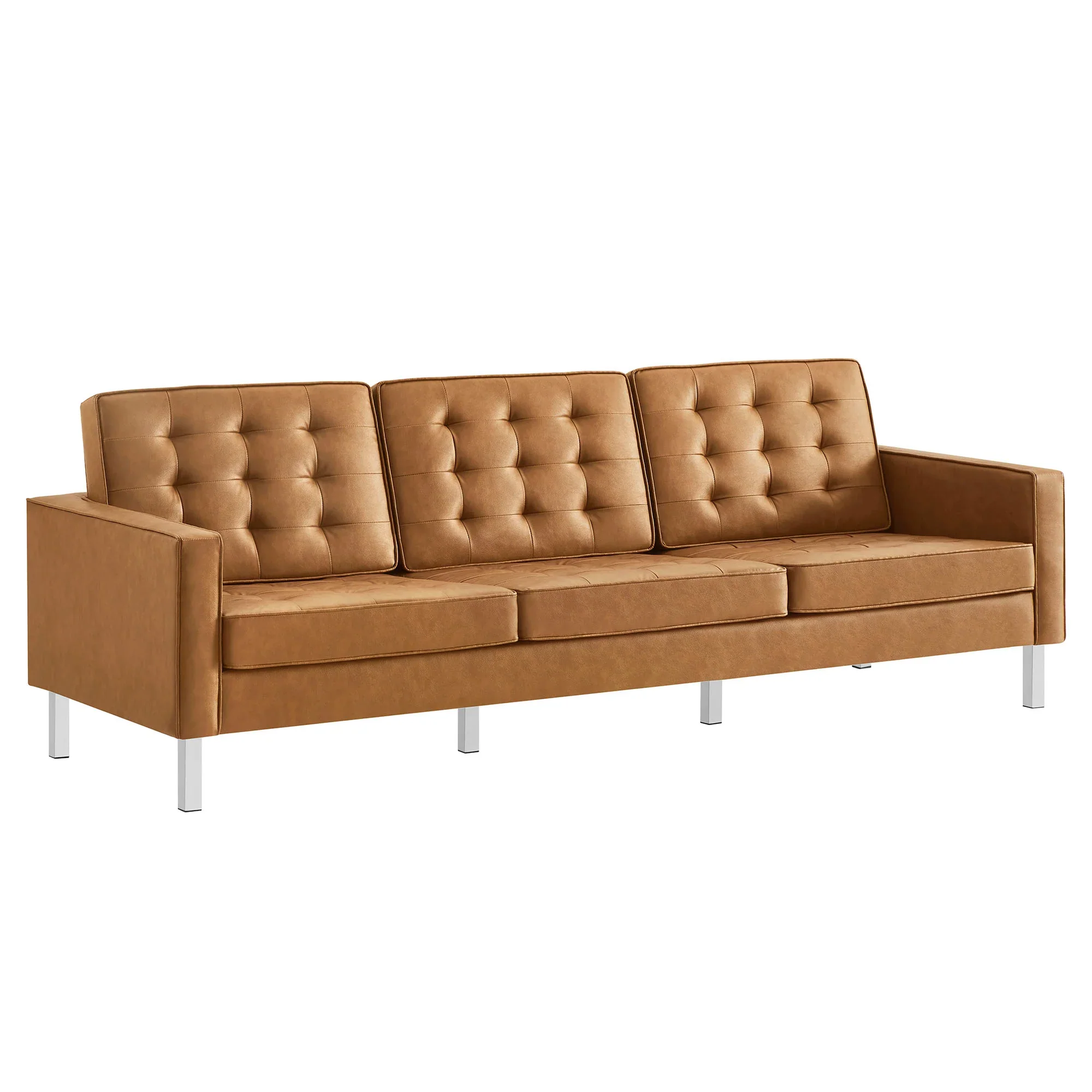 Loft 2-Piece Tufted Vegan Leather Furniture Set - Image 22