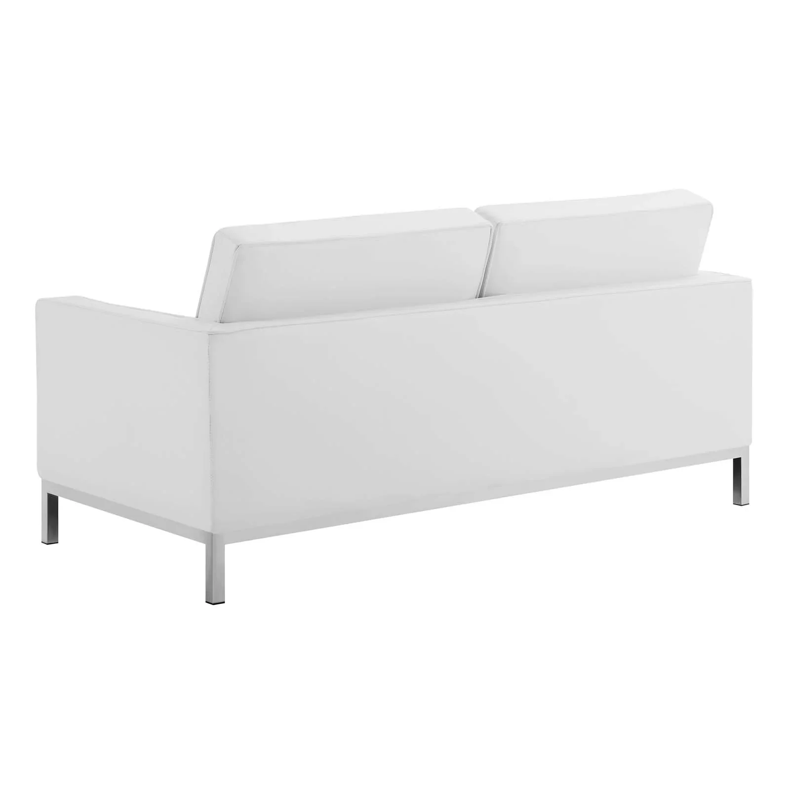 Loft 3 Piece Tufted Upholstered Faux Leather Set - Image 15