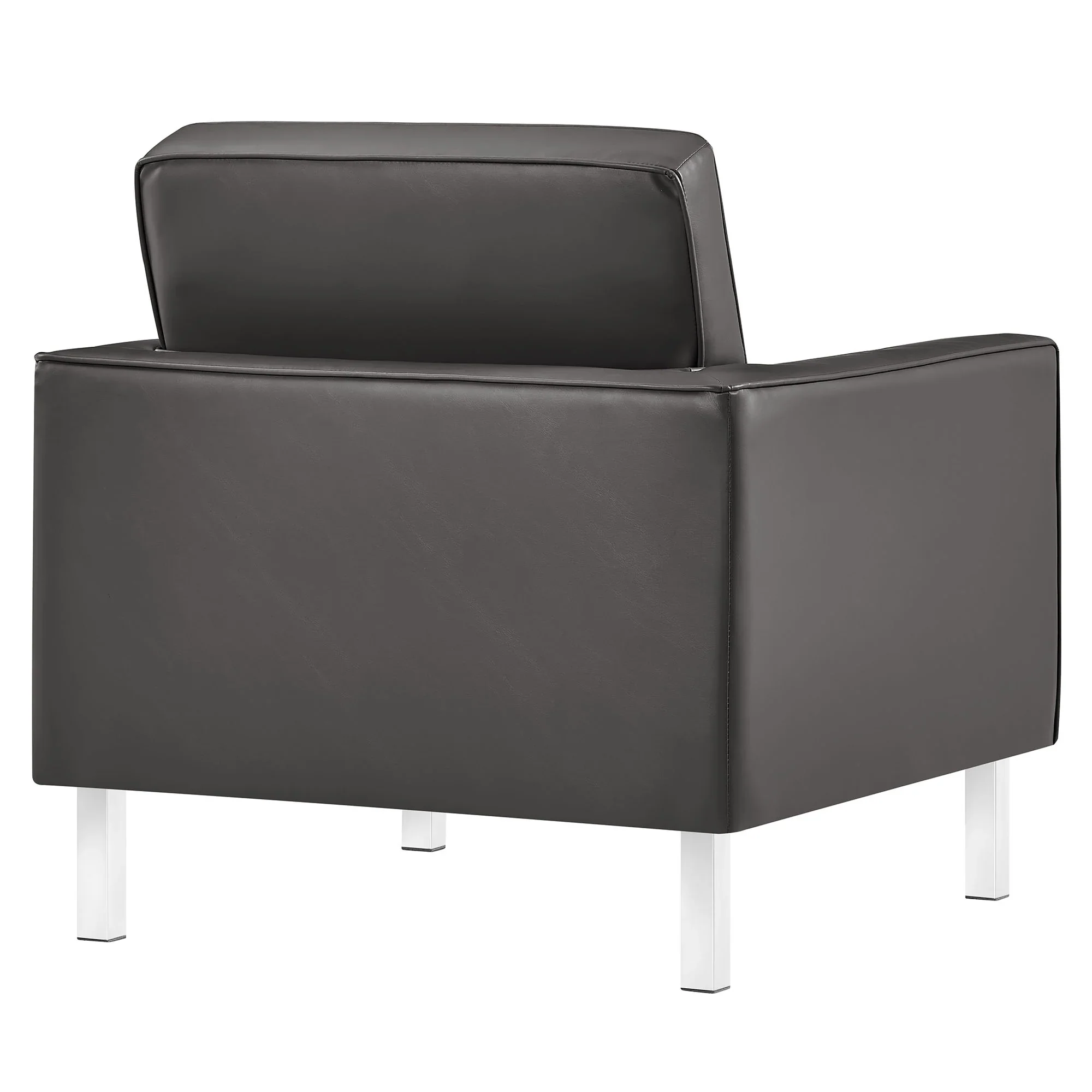 Loft Tufted Vegan Leather Armchair - Image 24