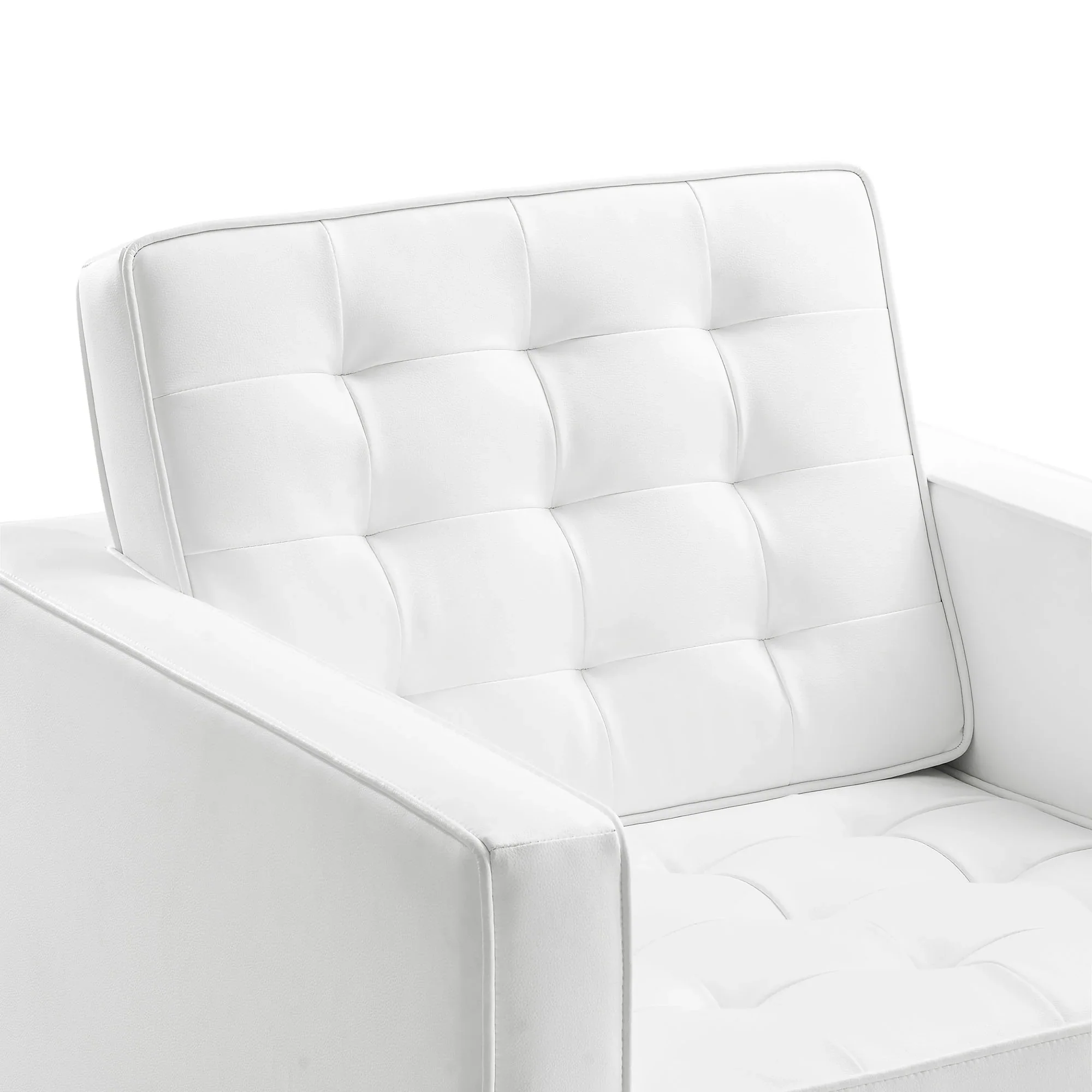 Loft Tufted Vegan Leather Armchair - Image 33
