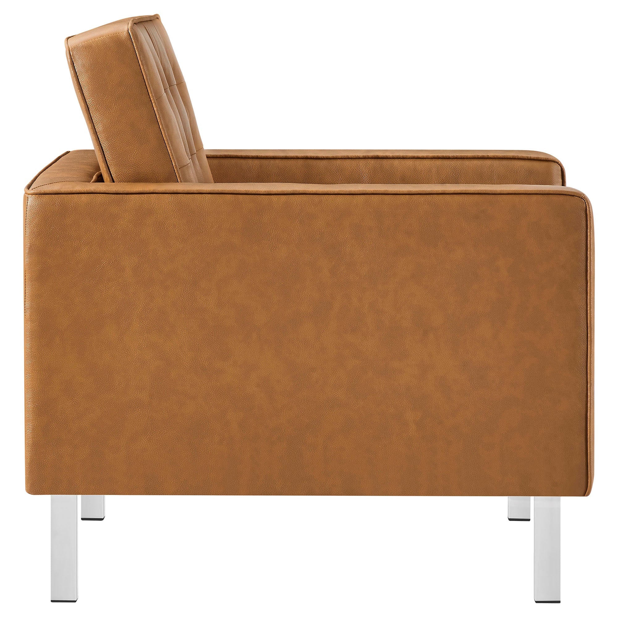Loft Tufted Vegan Leather Armchair - Image 5