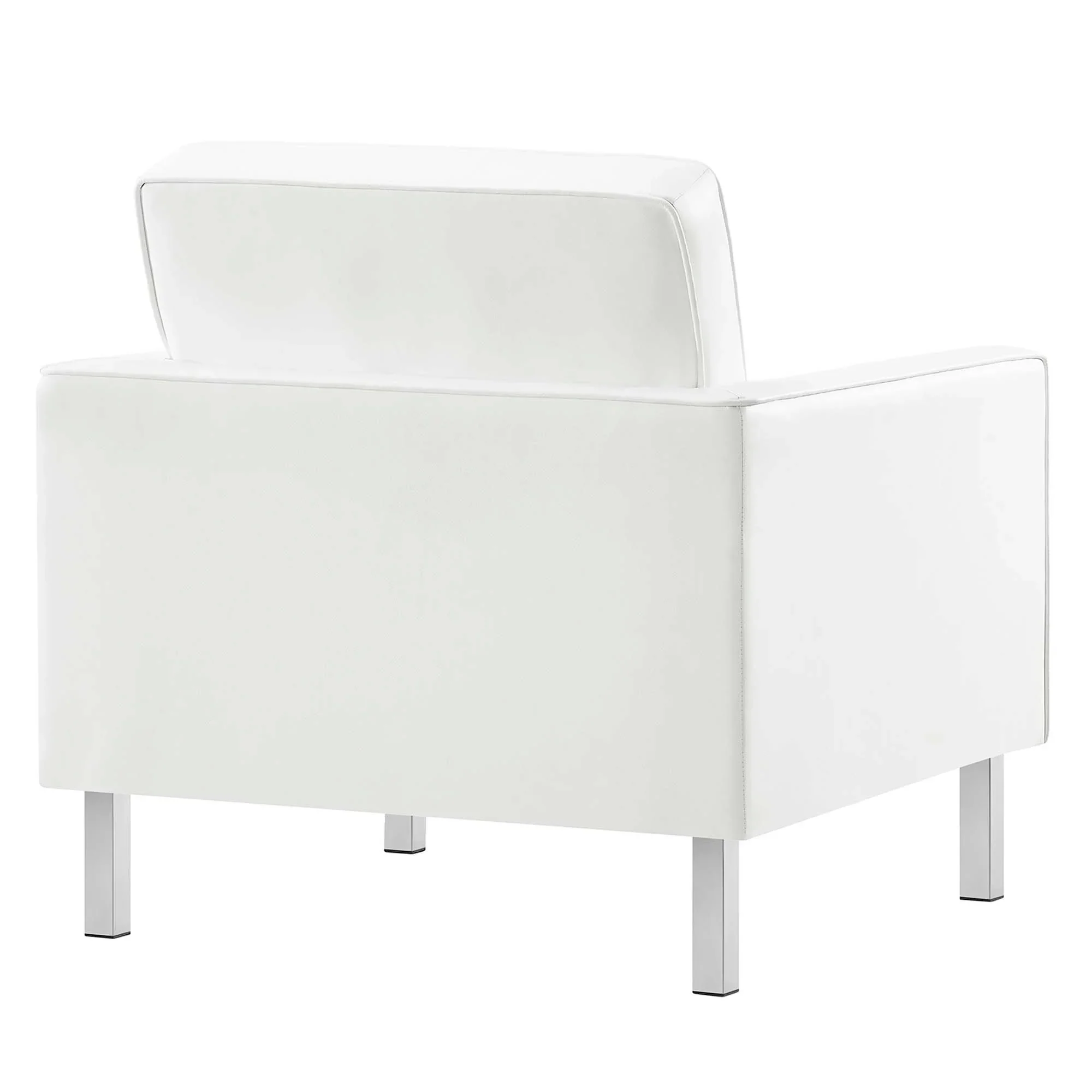 Loft Tufted Vegan Leather Armchairs - Set of 2 - Image 30