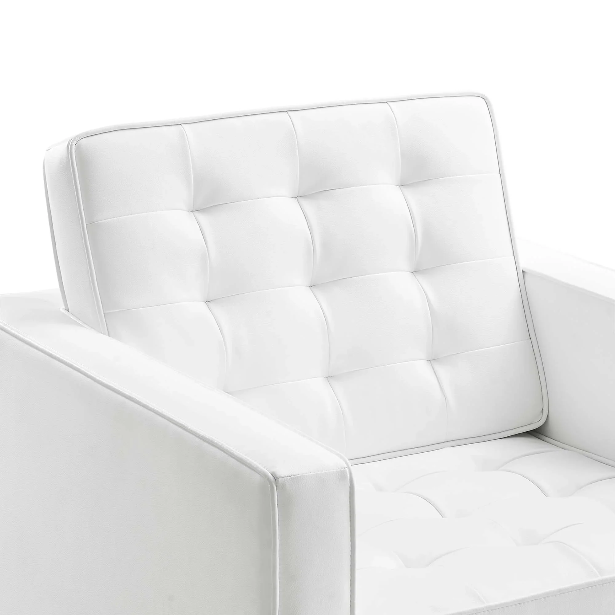 Loft Tufted Vegan Leather Armchairs - Set of 2 - Image 32