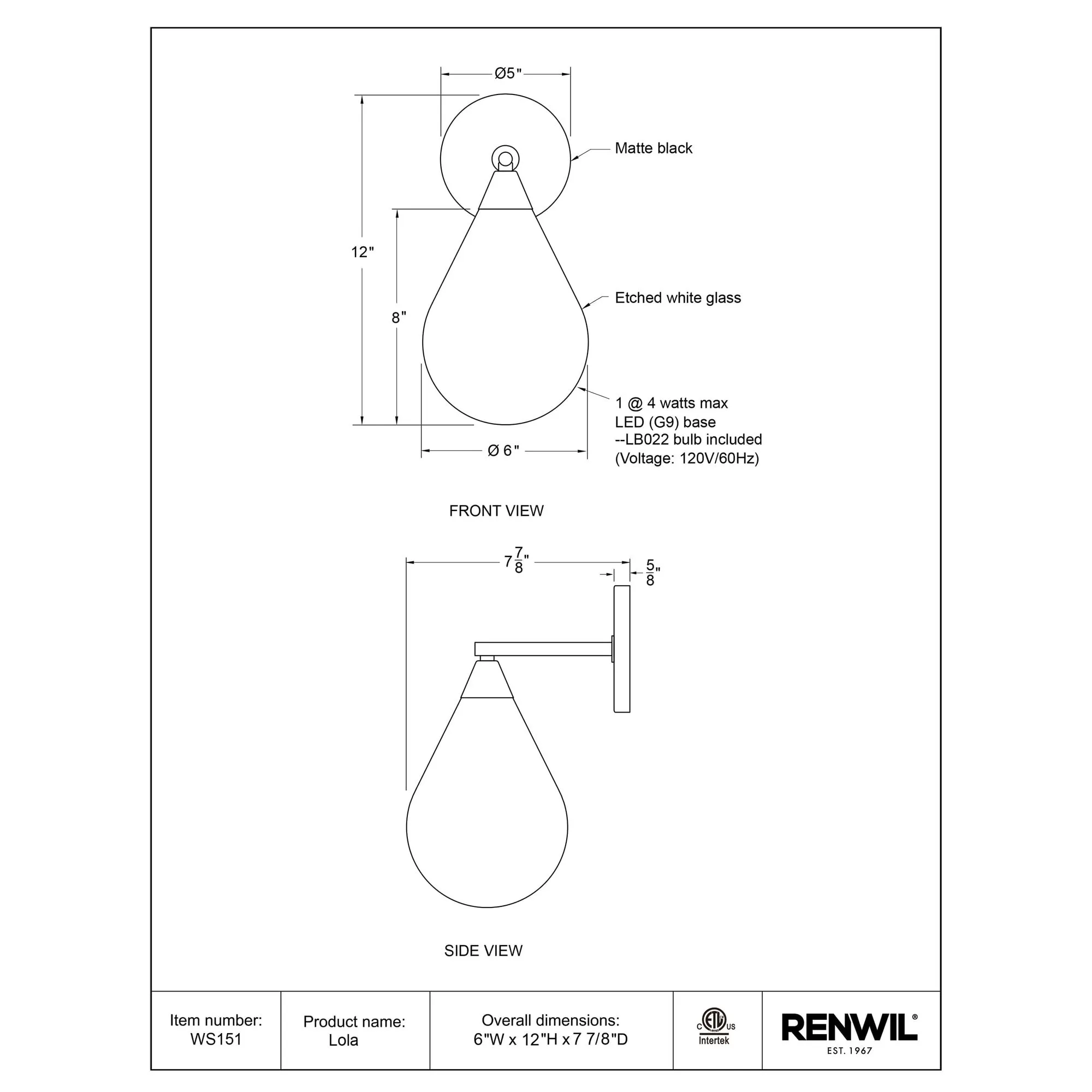 Lola Wall Sconce - Image 6