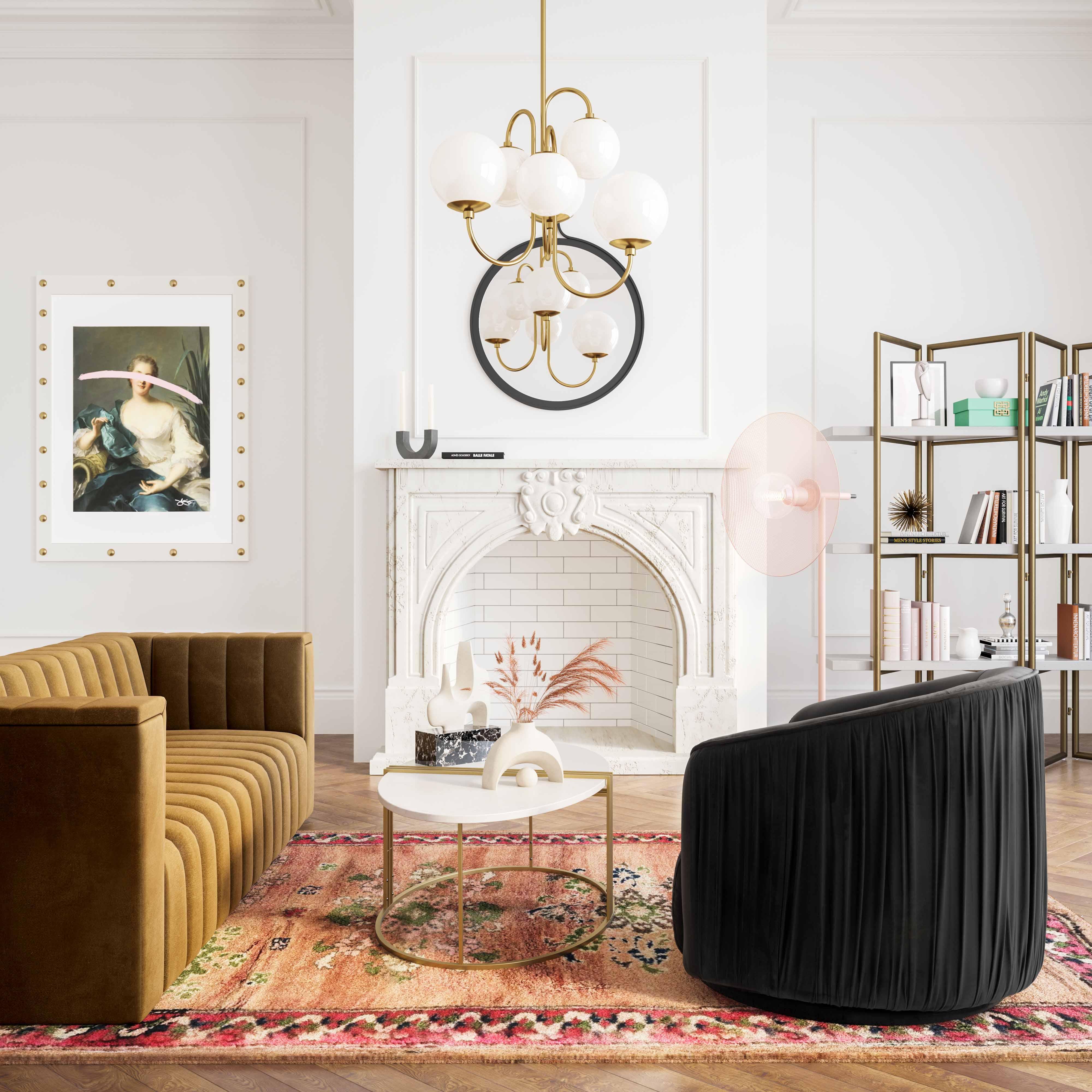 London Pleated Performance Velvet Swivel Accent Chair - Image 9