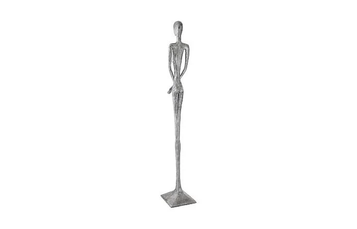 Lottie Sculpture, Resin, Liquid Silver - Image 2