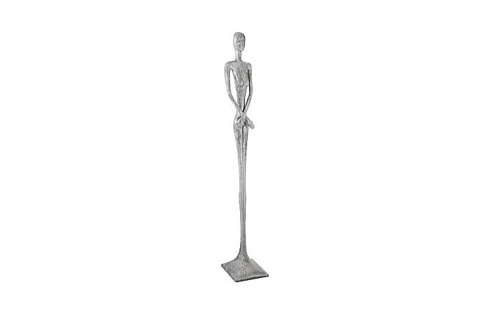 Lottie Sculpture, Resin, Liquid Silver - Image 3