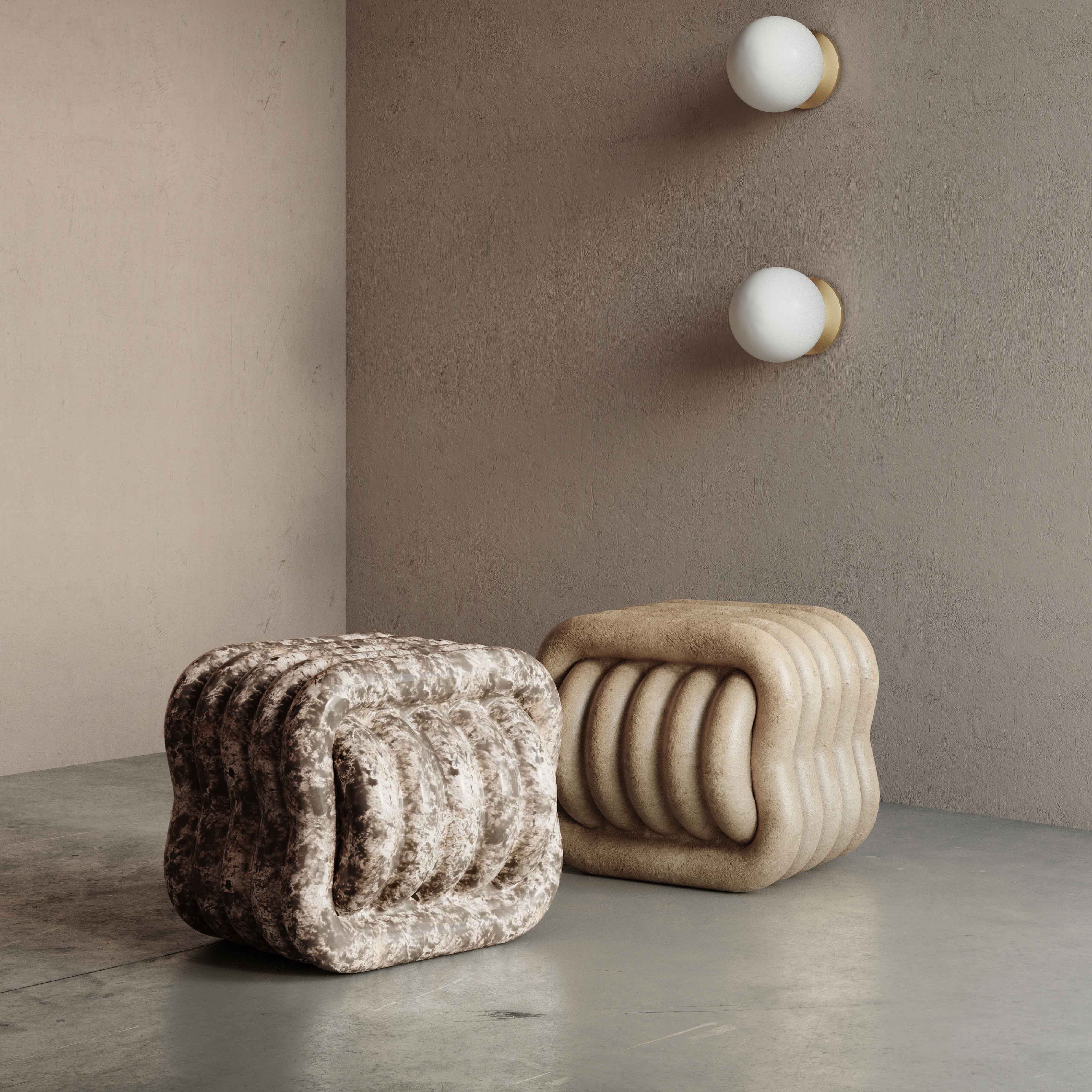 Love Knot Concrete Indoor / Outdoor Accent Stool - Image 9