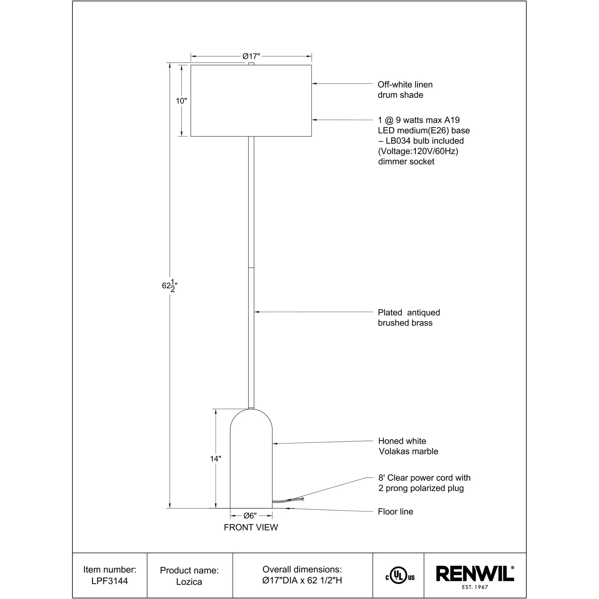Lozica Floor Lamp - Image 8