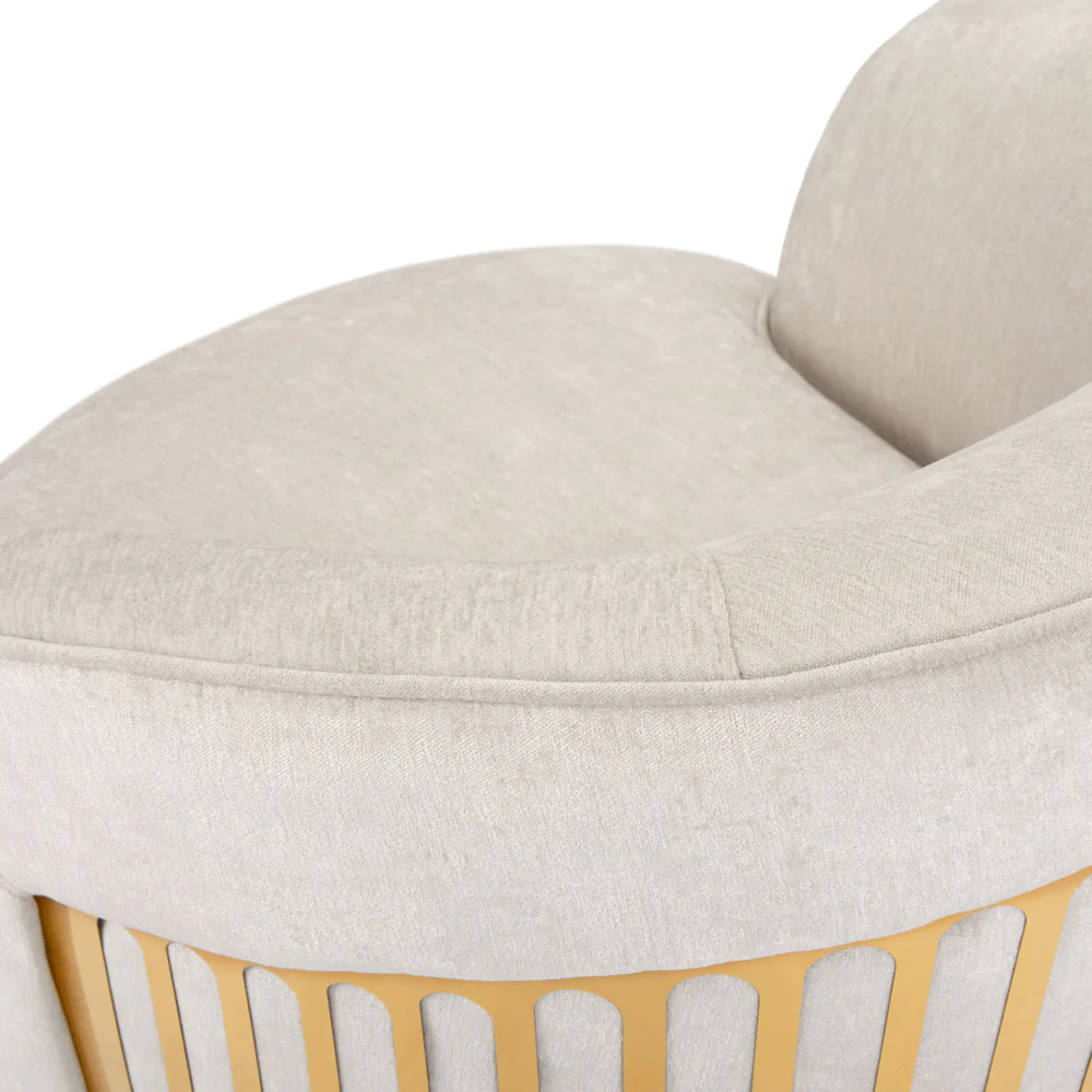Lucien Chair: Brilliant Ivory - Image 4