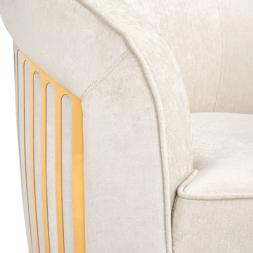 Lucien Chair: Brilliant Ivory - Image 5