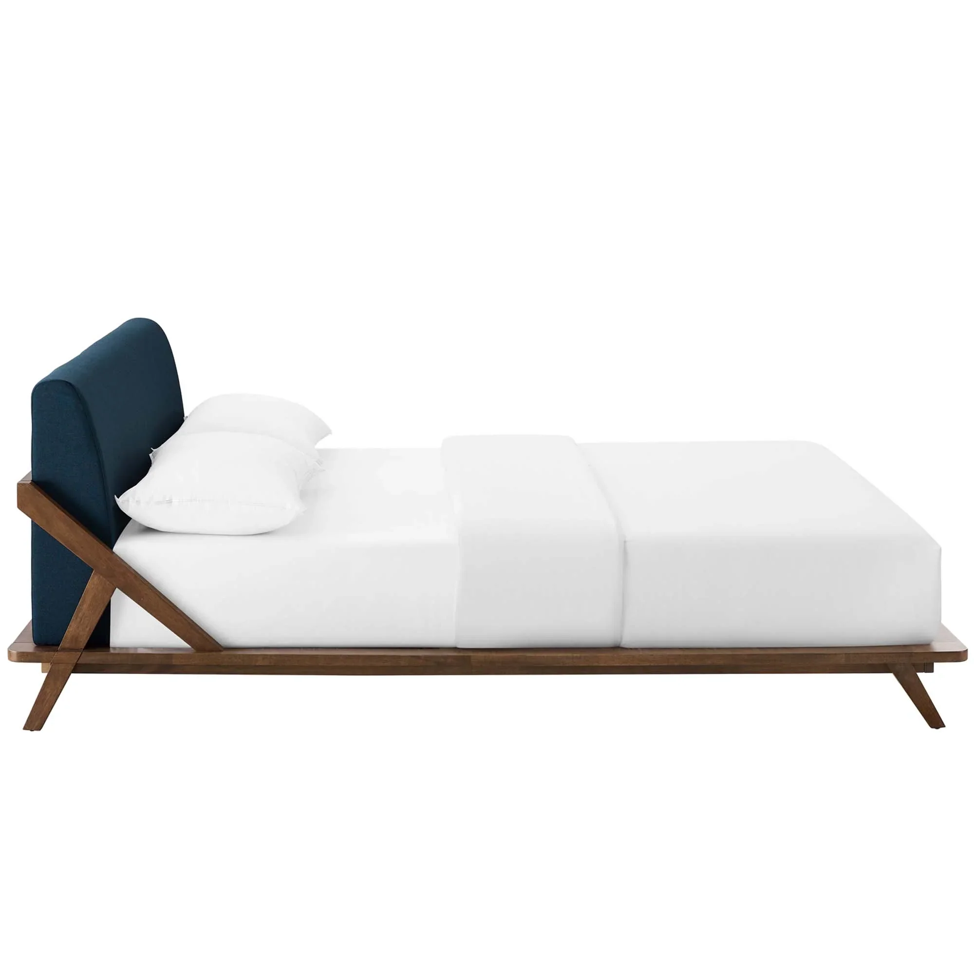 Luella Upholstered Fabric Queen Platform Bed - Image 10