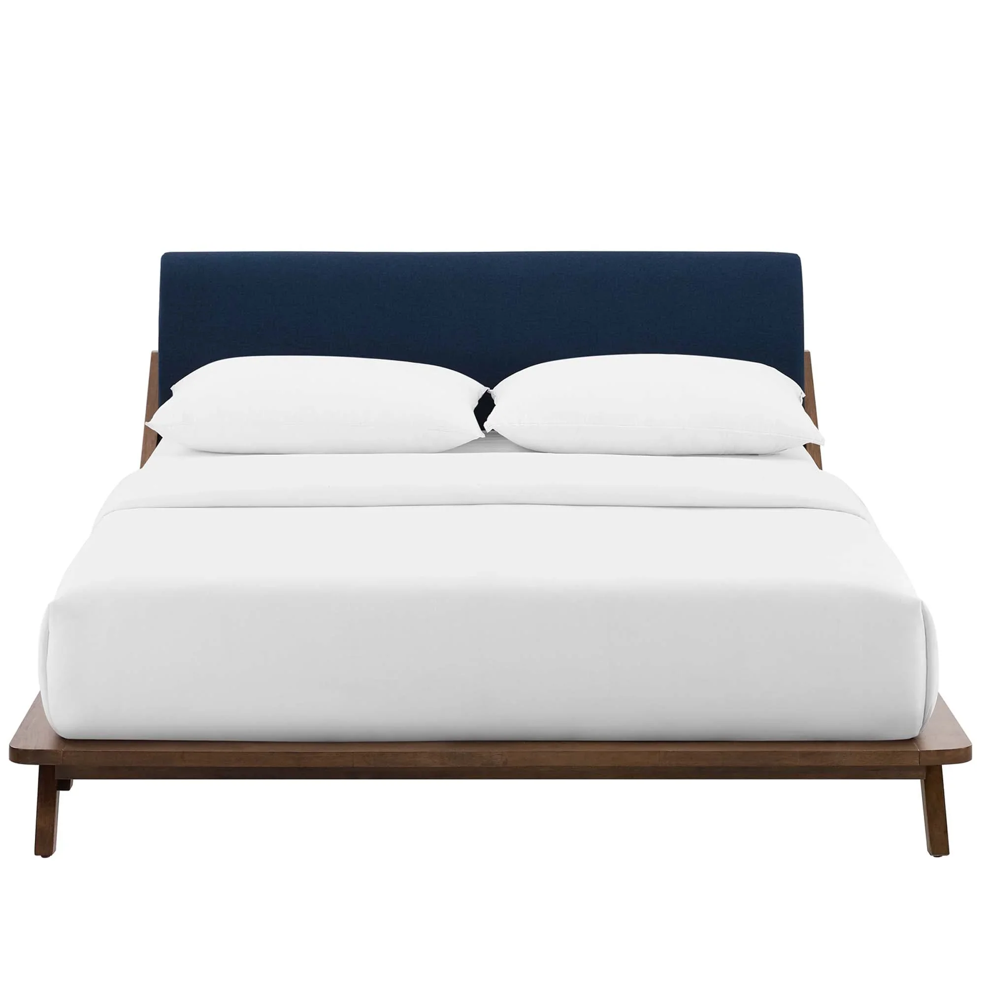 Luella Upholstered Fabric Queen Platform Bed - Image 11