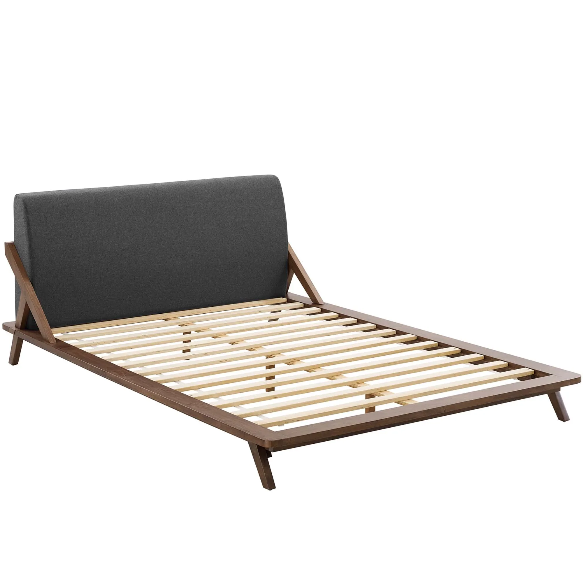 Luella Upholstered Fabric Queen Platform Bed - Image 15