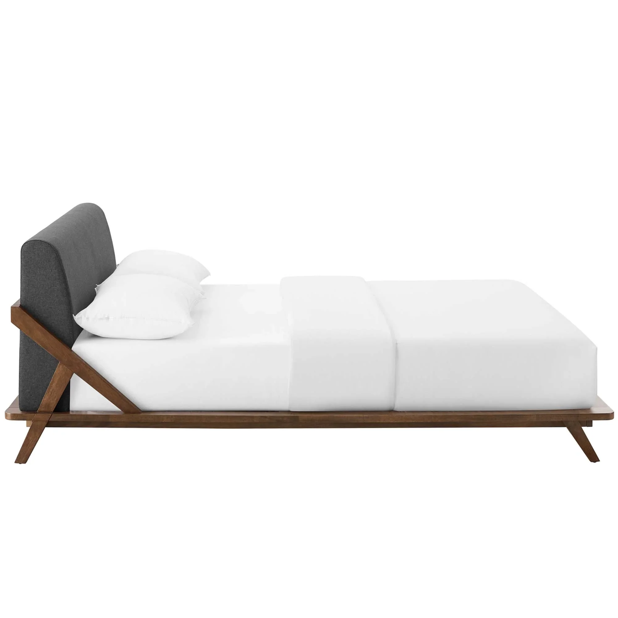 Luella Upholstered Fabric Queen Platform Bed - Image 16