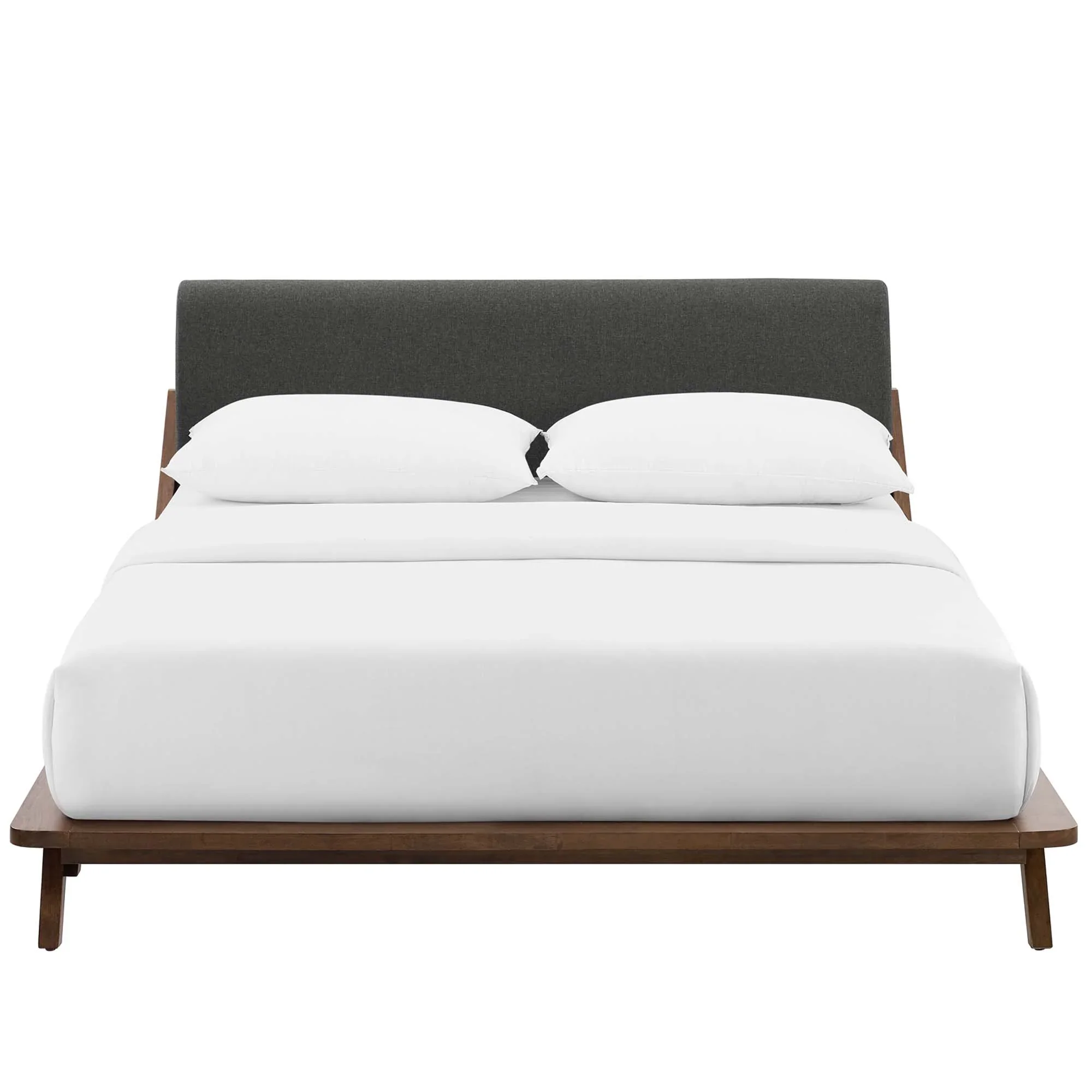 Luella Upholstered Fabric Queen Platform Bed - Image 17