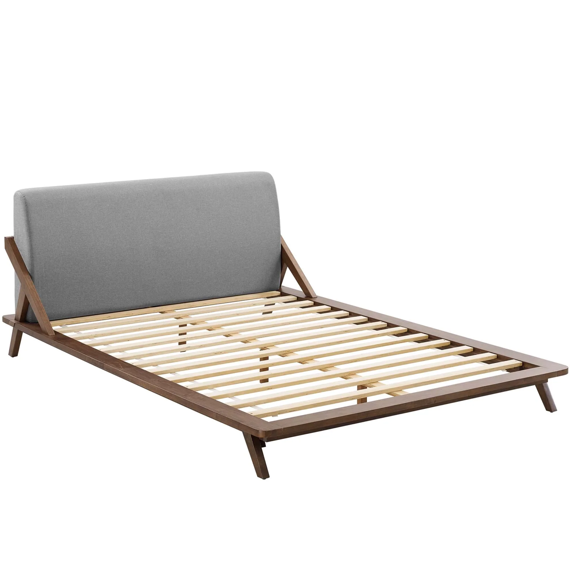 Luella Upholstered Fabric Queen Platform Bed - Image 21