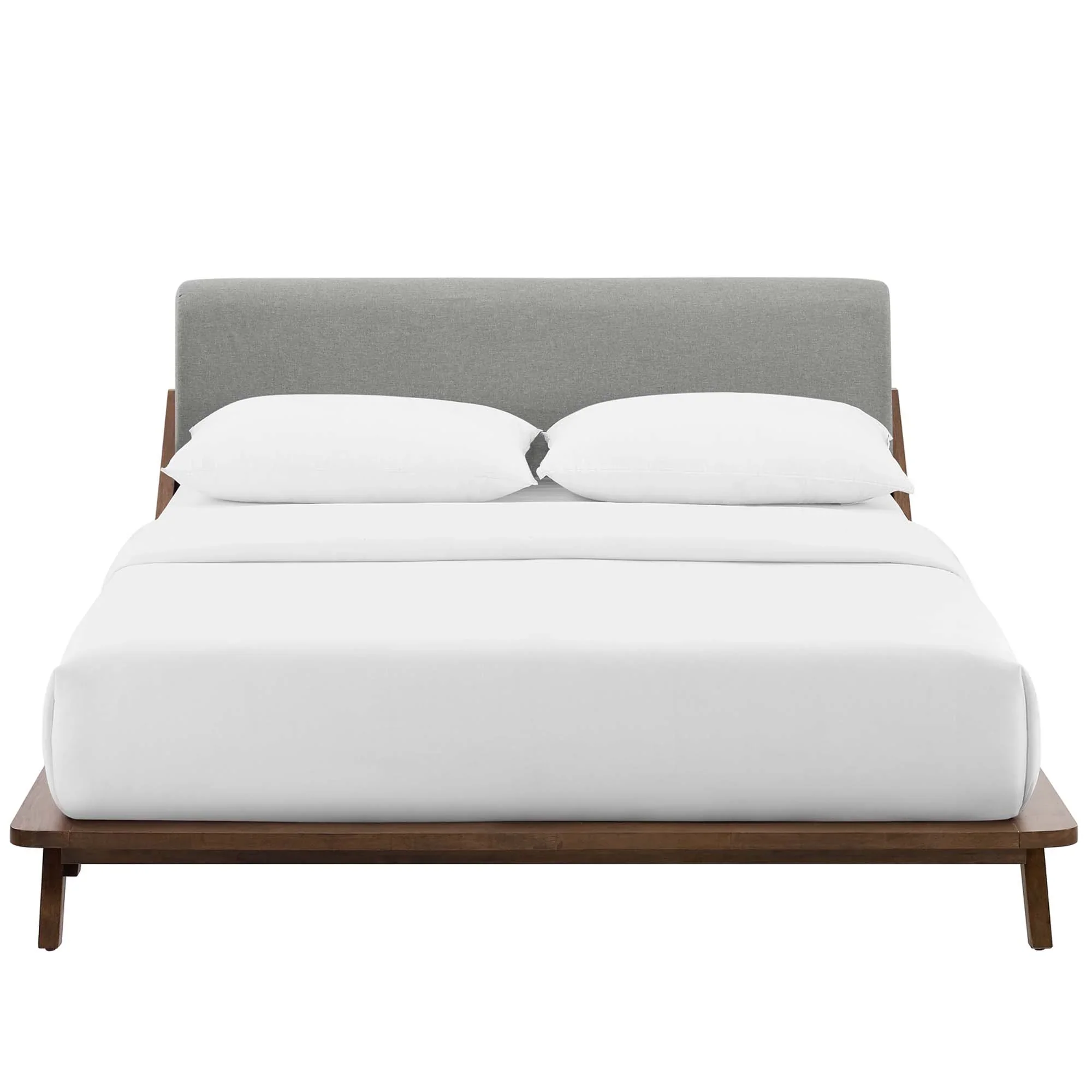 Luella Upholstered Fabric Queen Platform Bed - Image 23