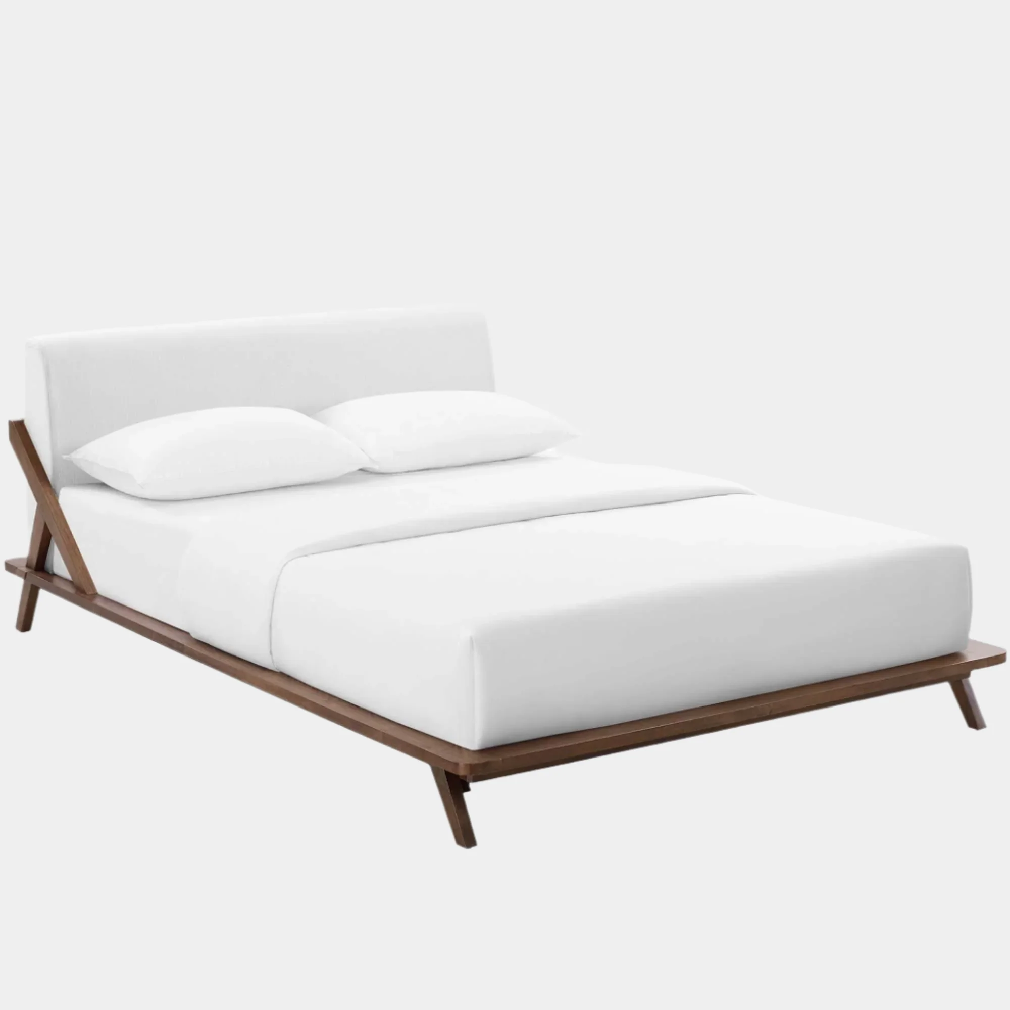 Luella Upholstered Fabric Queen Platform Bed - Image 25