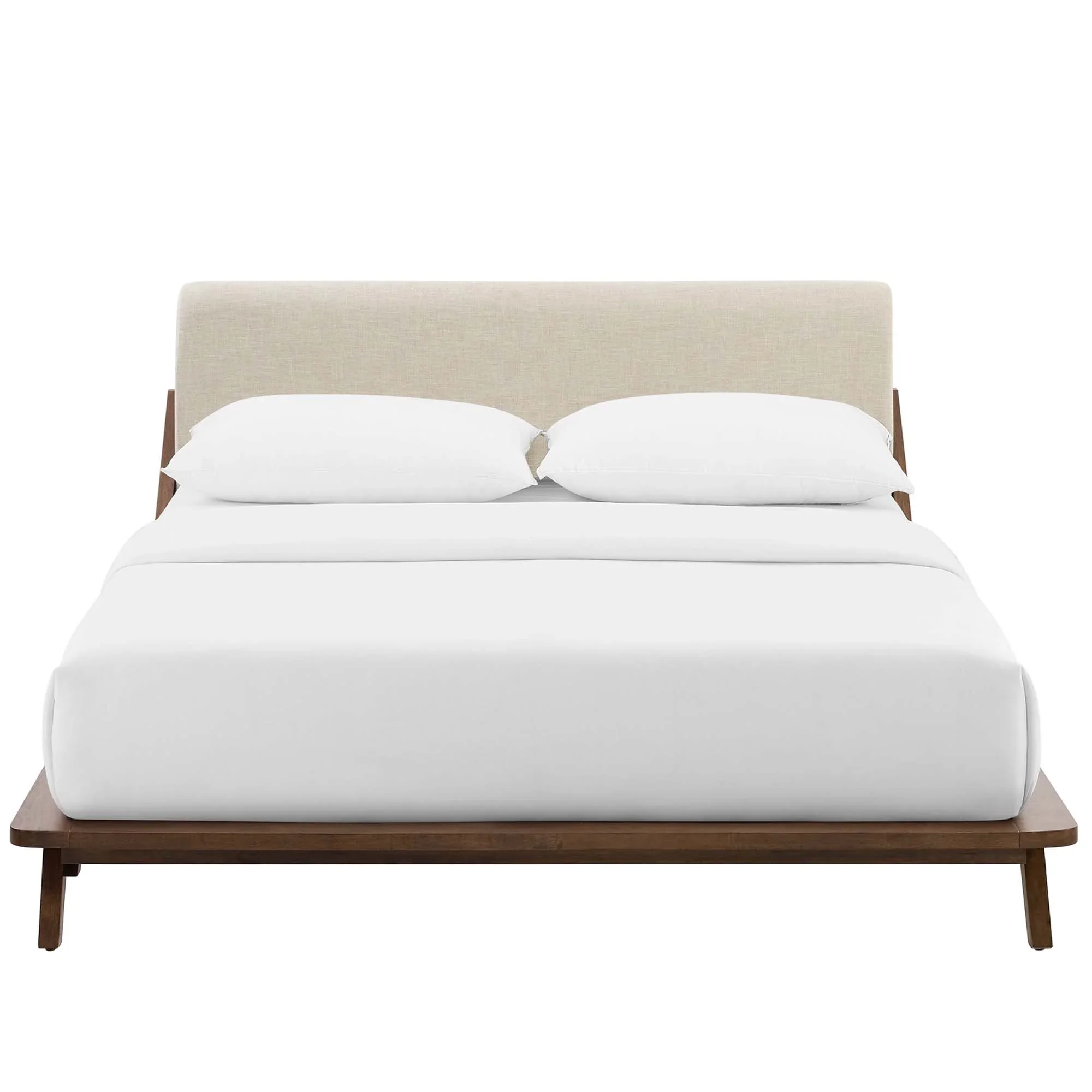 Luella Upholstered Fabric Queen Platform Bed - Image 4