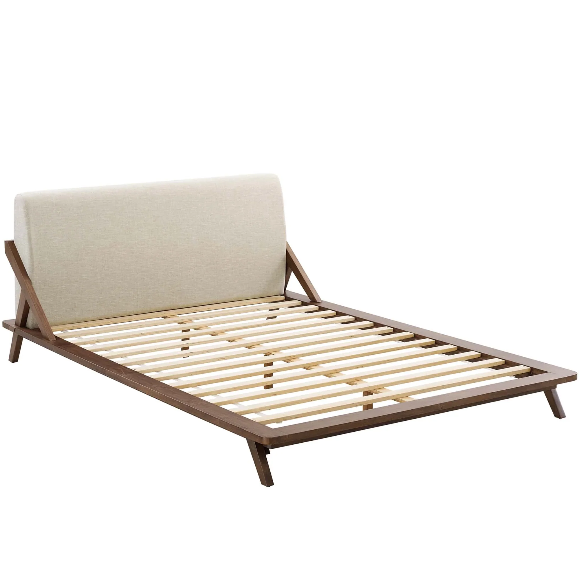 Luella Upholstered Fabric Queen Platform Bed - Image 5