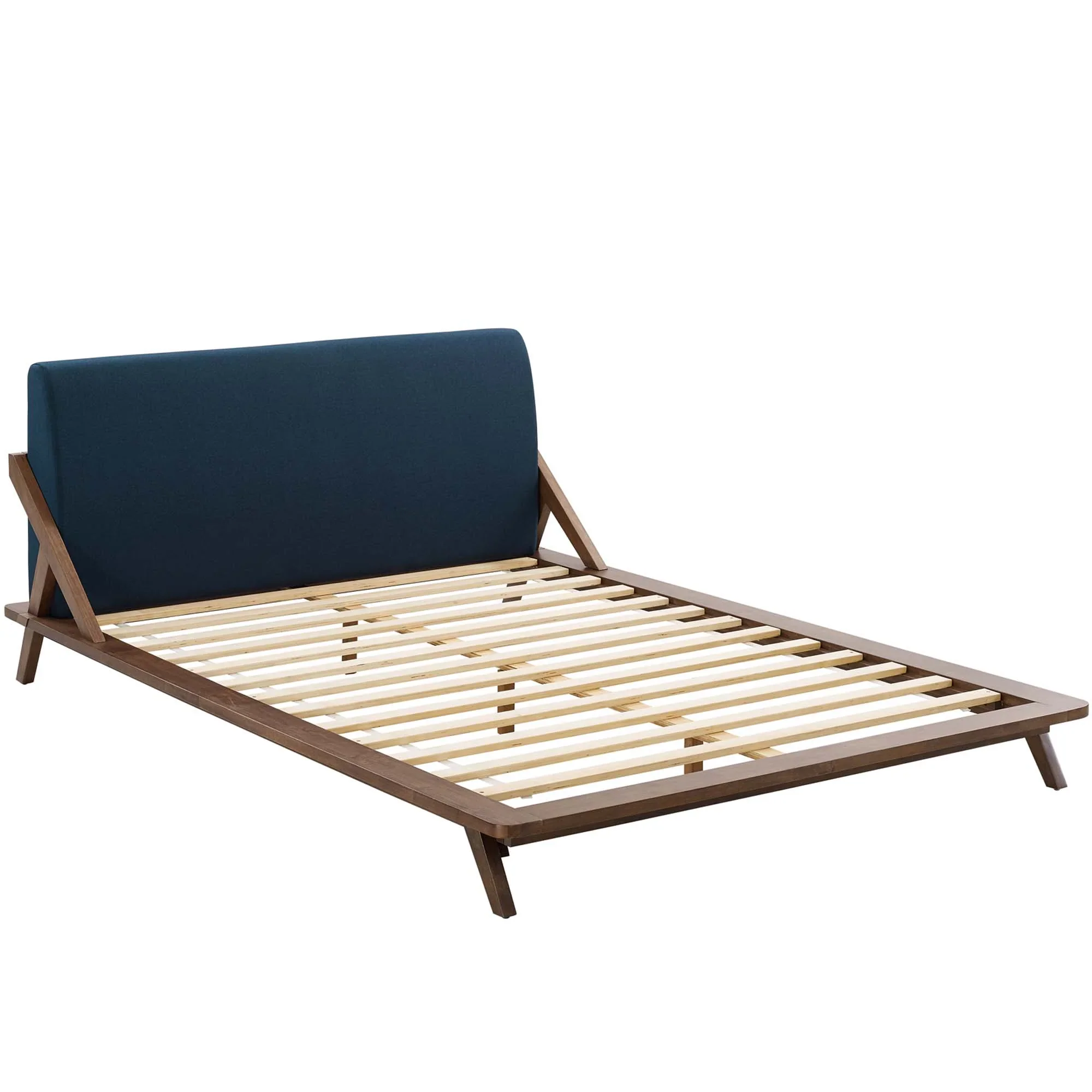 Luella Upholstered Fabric Queen Platform Bed - Image 9