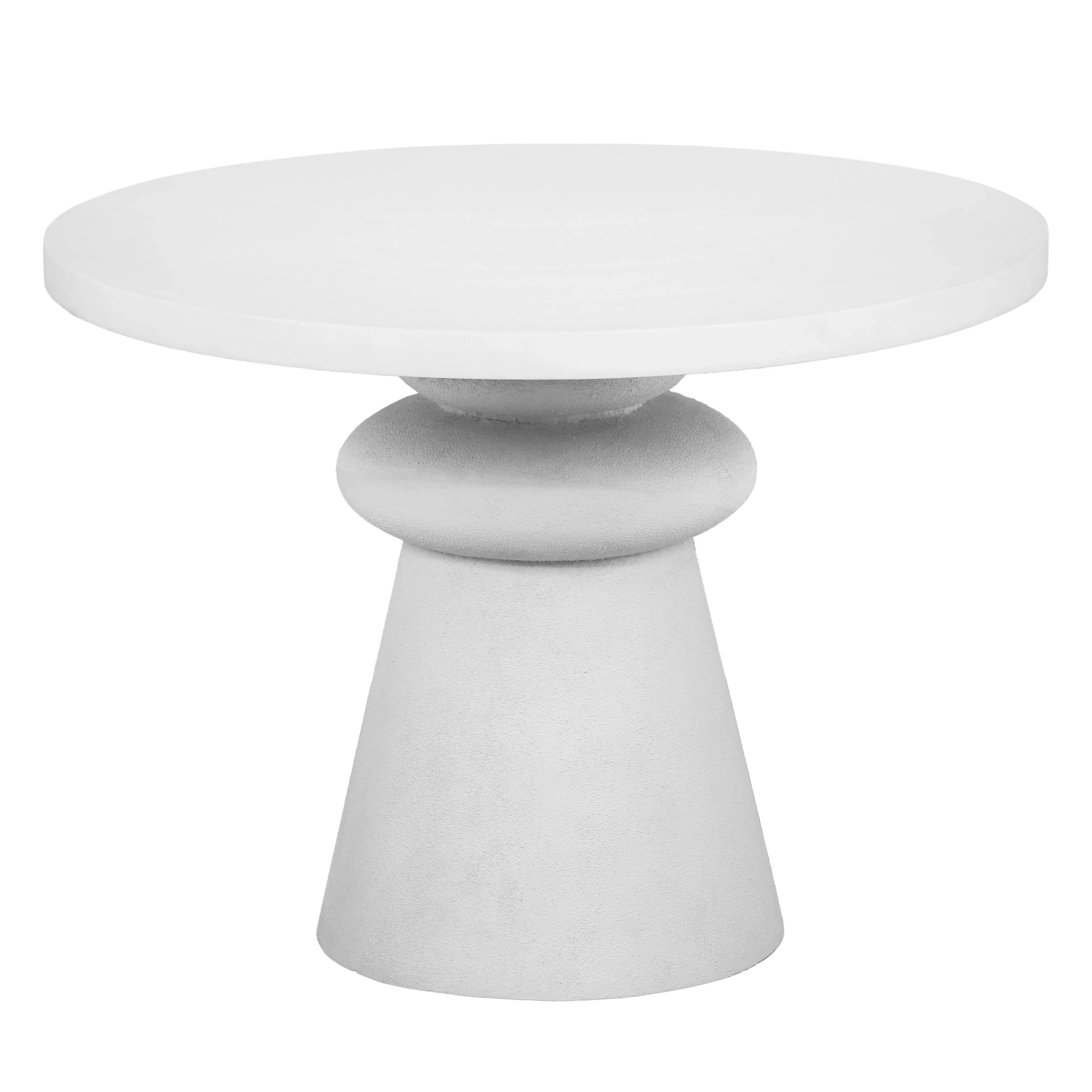 Lupita 42" White Round Dinette Table - Image 3