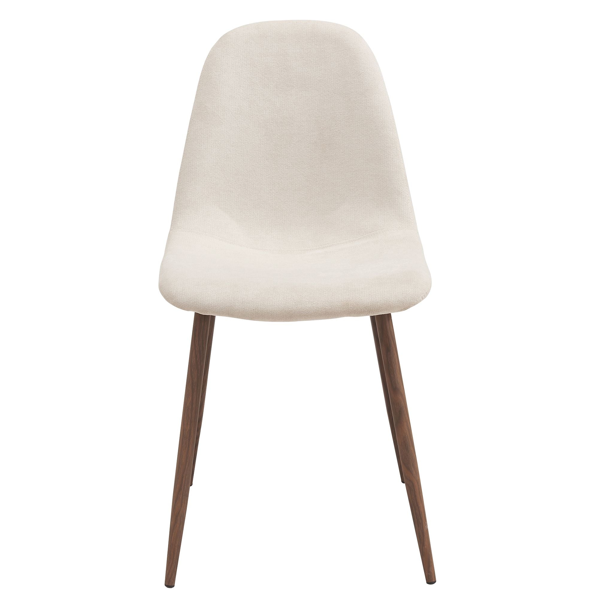 Lyna Dining Chair, set of 4 in Beige and Walnut - Image 4