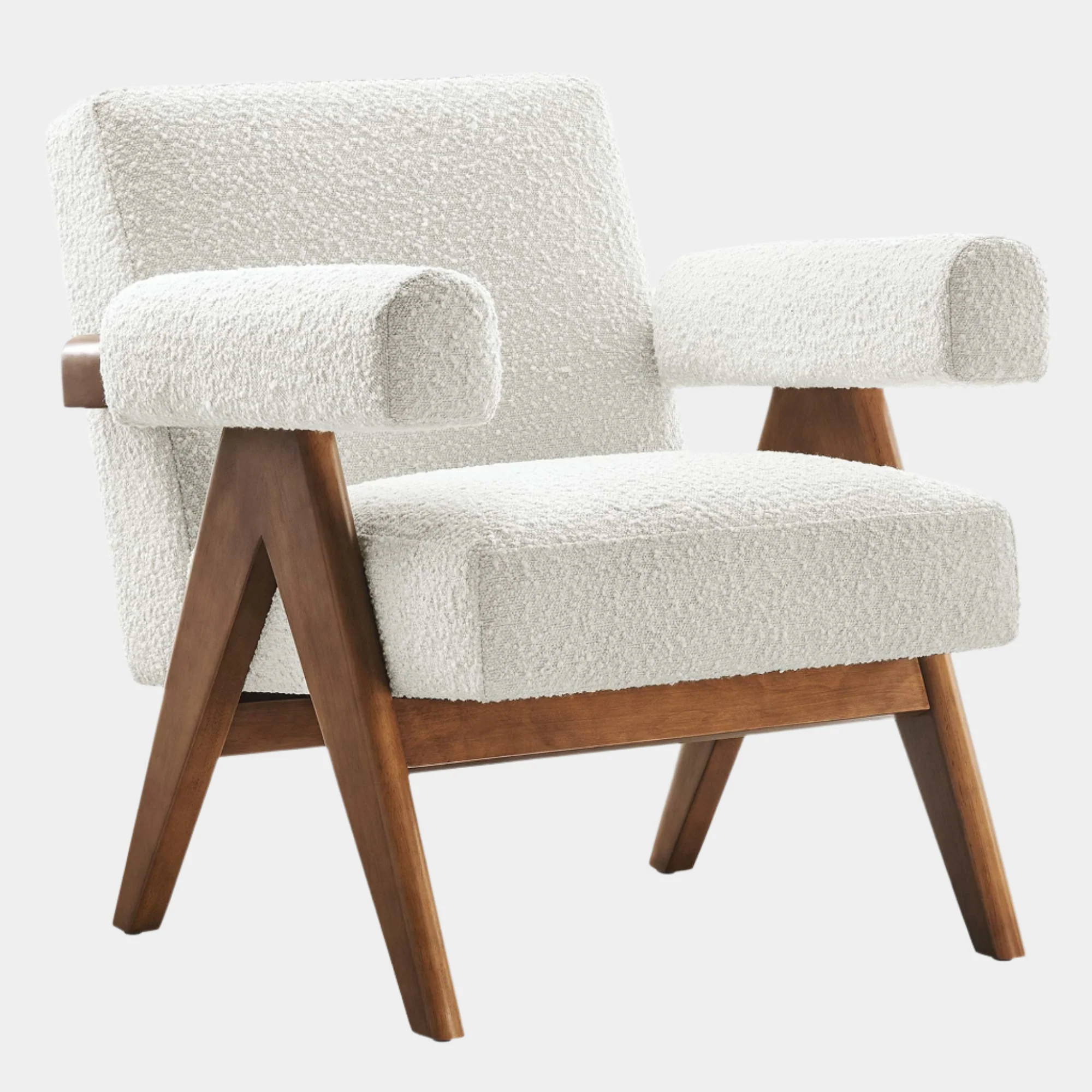 Lyra Boucle Fabric Armchair