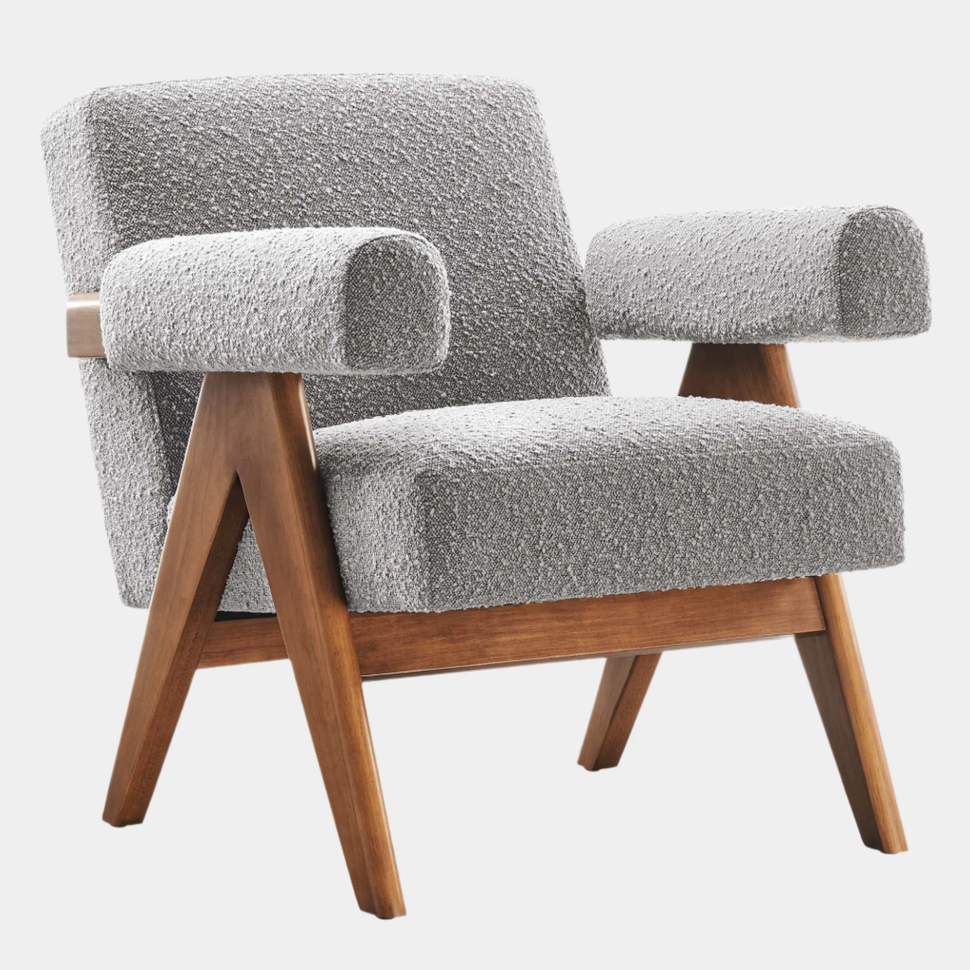 Lyra Boucle Fabric Armchair - Image 19