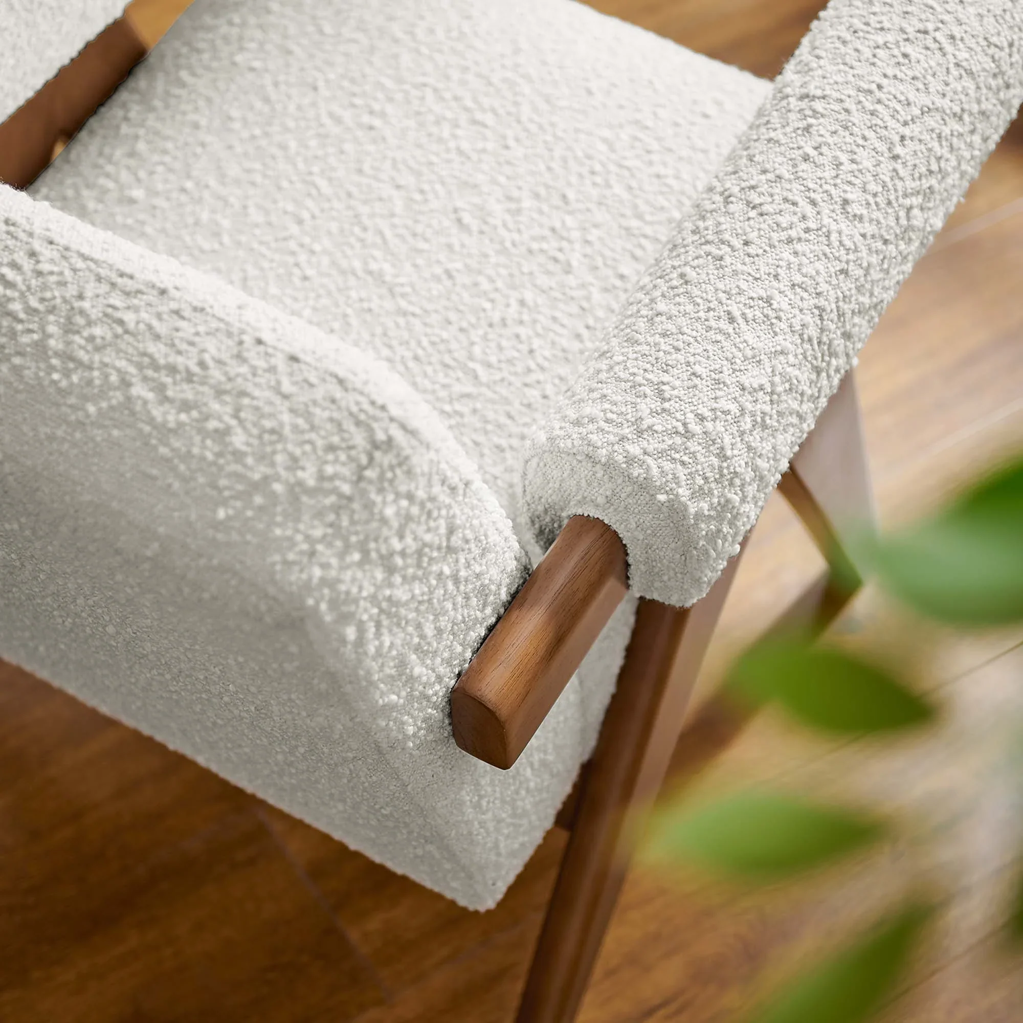 Lyra Boucle Fabric Armchair - Image 3