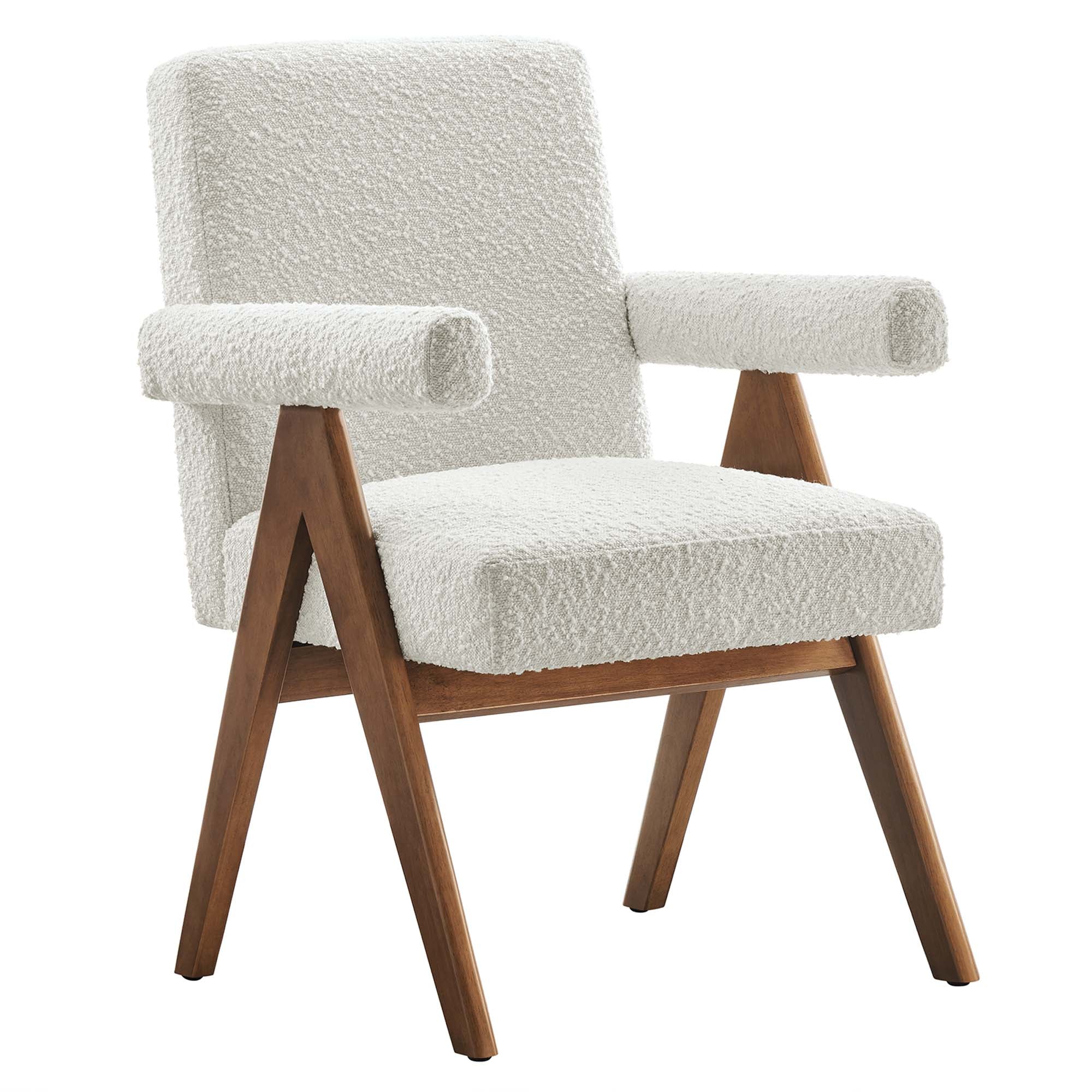 Lyra Boucle Fabric Dining Room Chair Set of 2 - Image 4