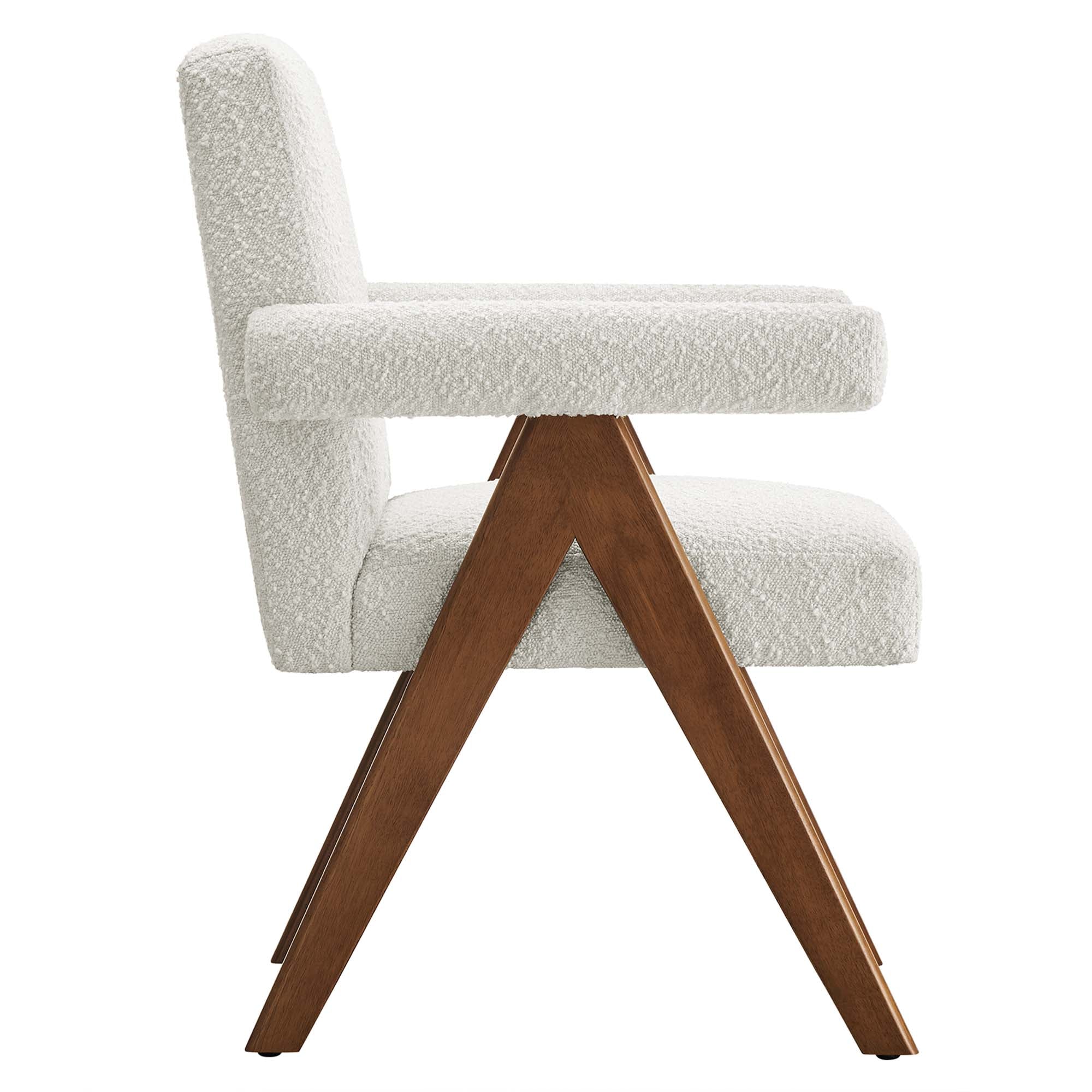 Lyra Boucle Fabric Dining Room Chair Set of 2 - Image 5