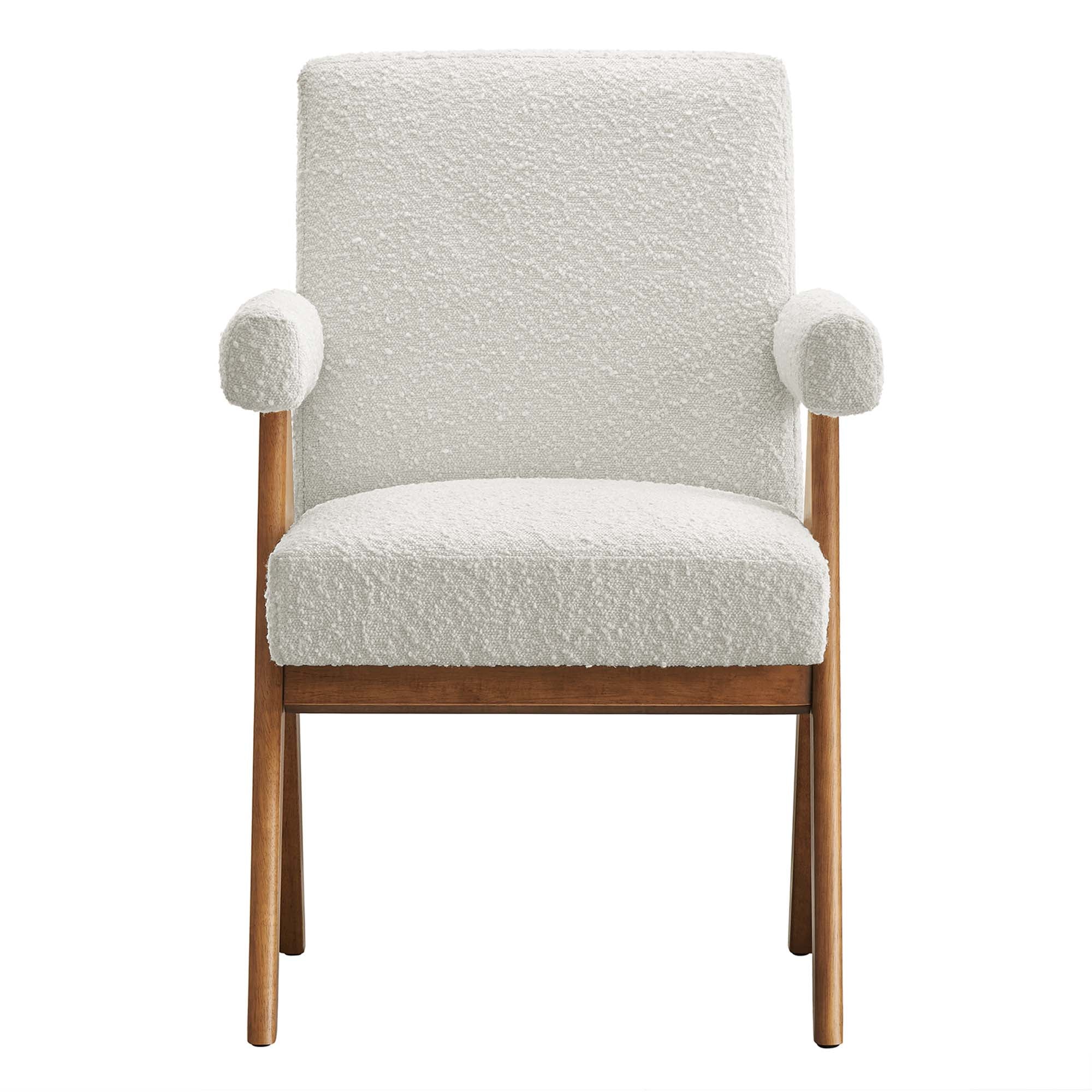 Lyra Boucle Fabric Dining Room Chair Set of 2 - Image 7