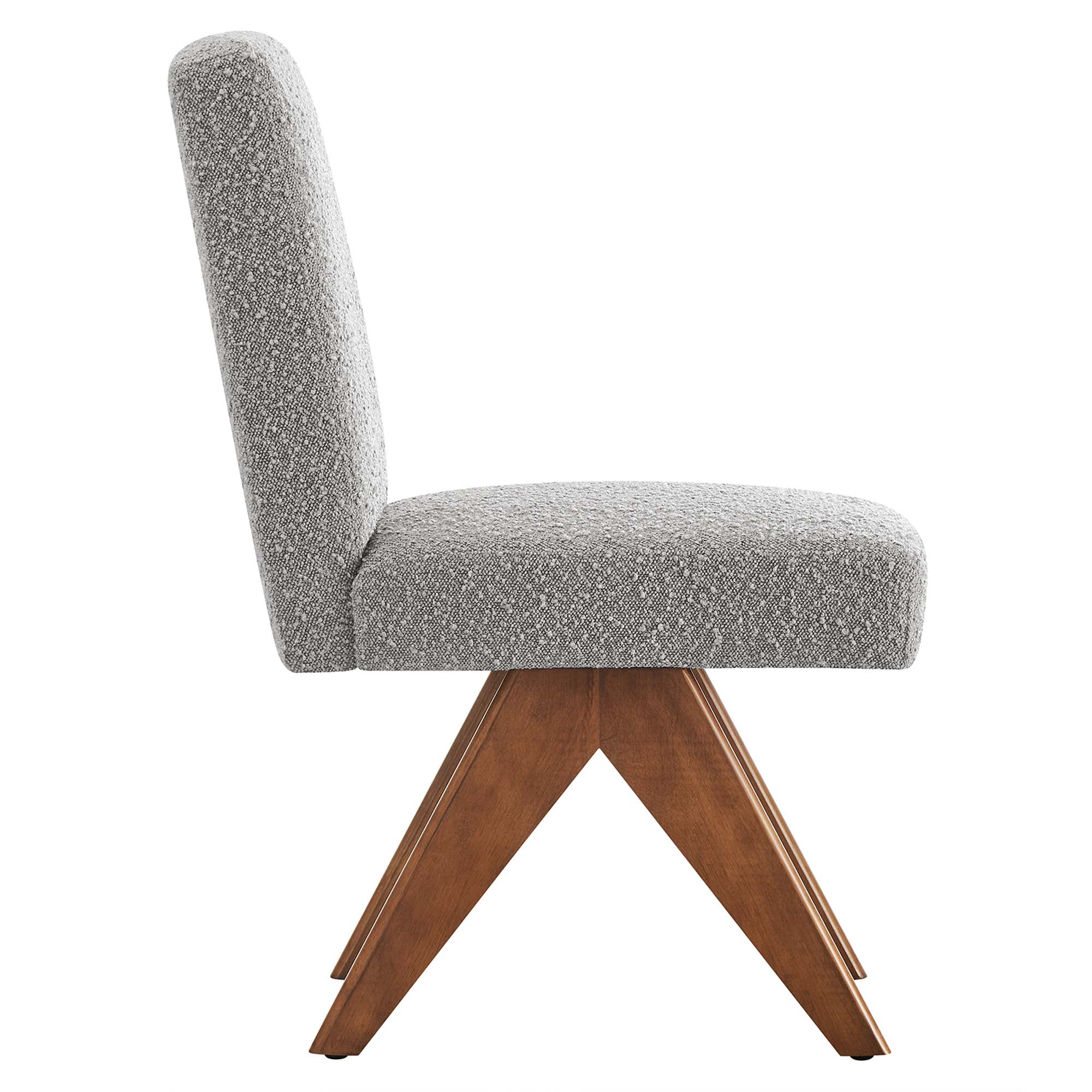 Lyra Boucle Fabric Dining Room Side Chair Set of 2 - Image 15