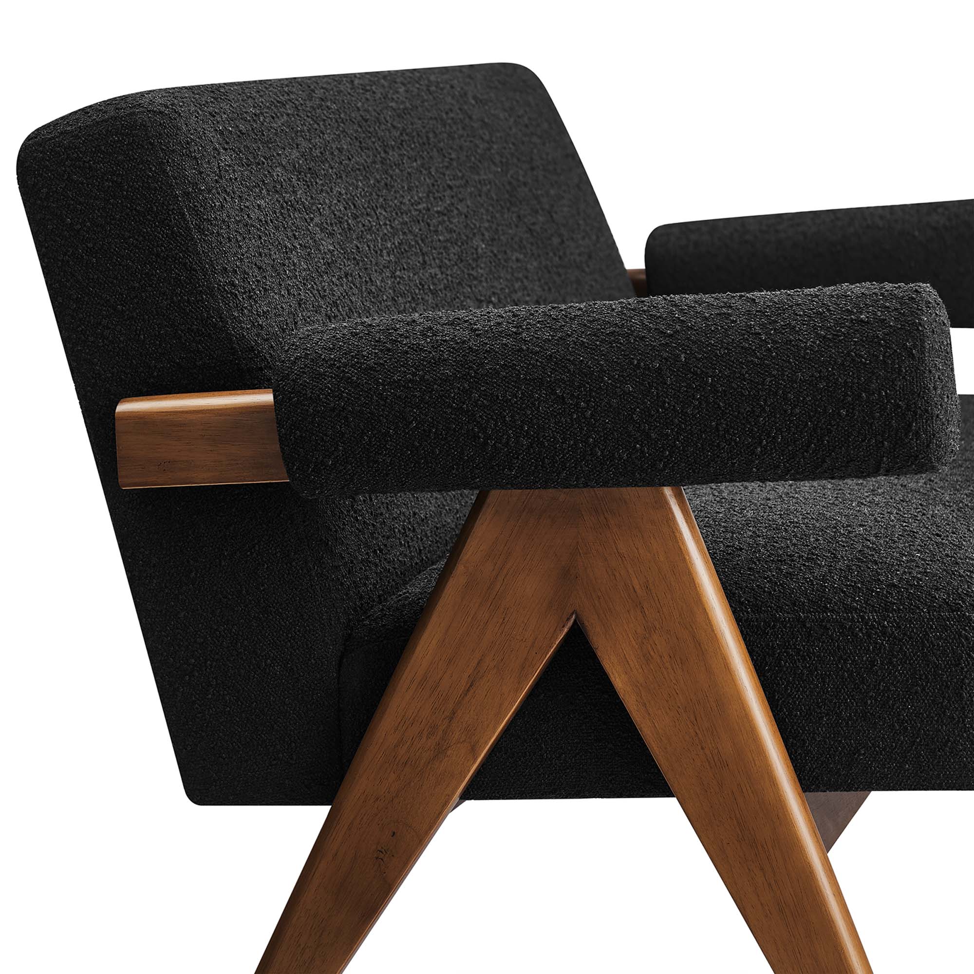Lyra Boucle Fabric Loveseat - Image 16