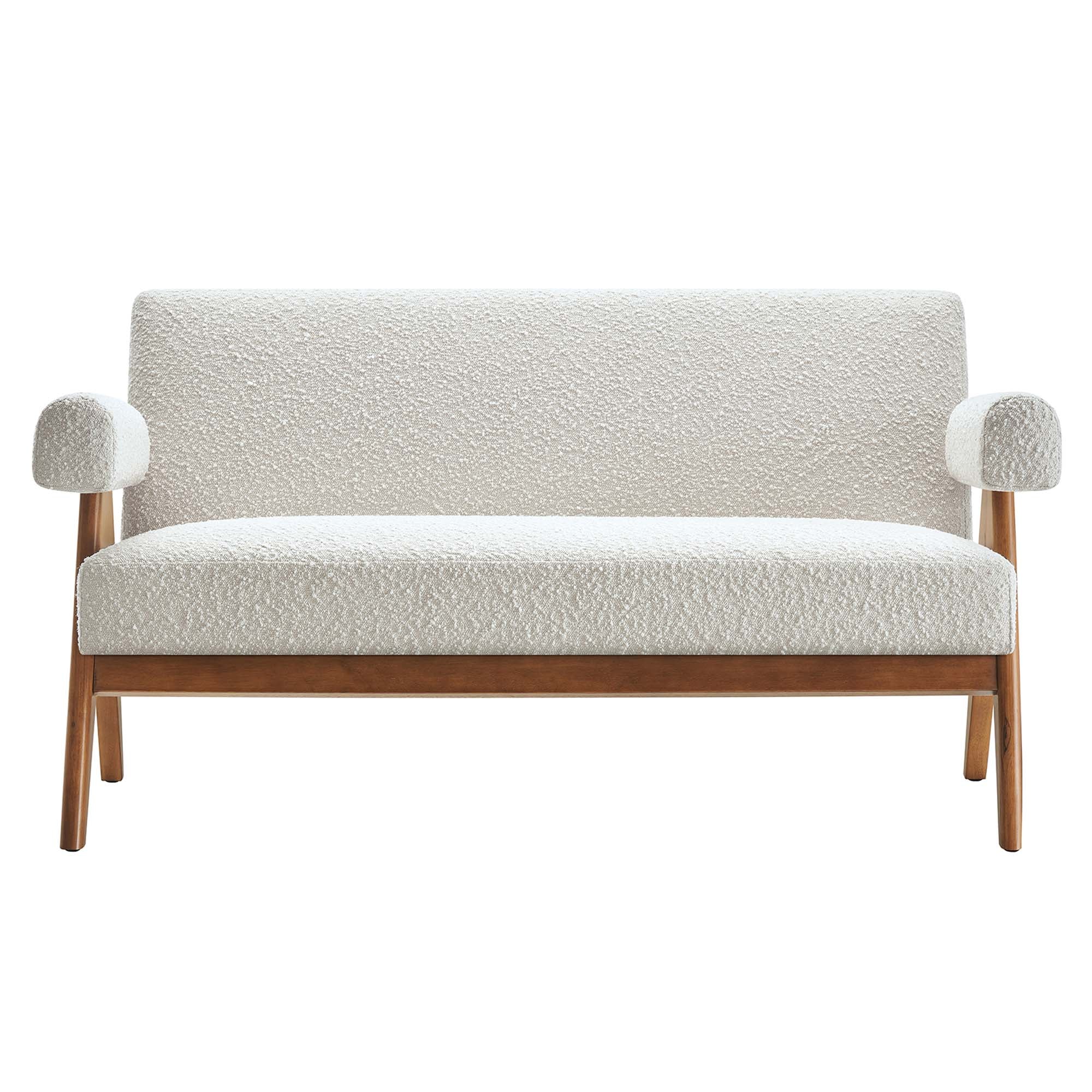 Lyra Boucle Fabric Loveseat - Image 6