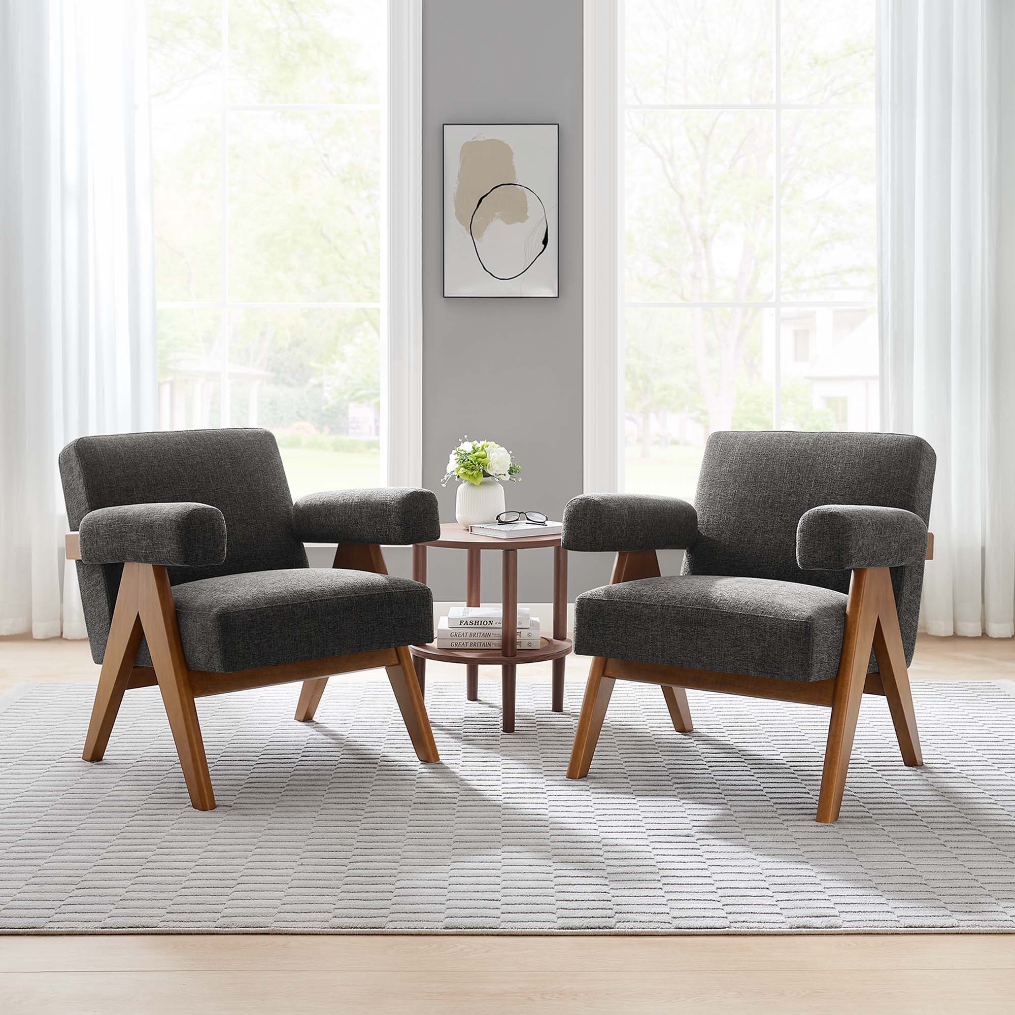 Lyra Fabric Armchair Set of 2 - Image 11