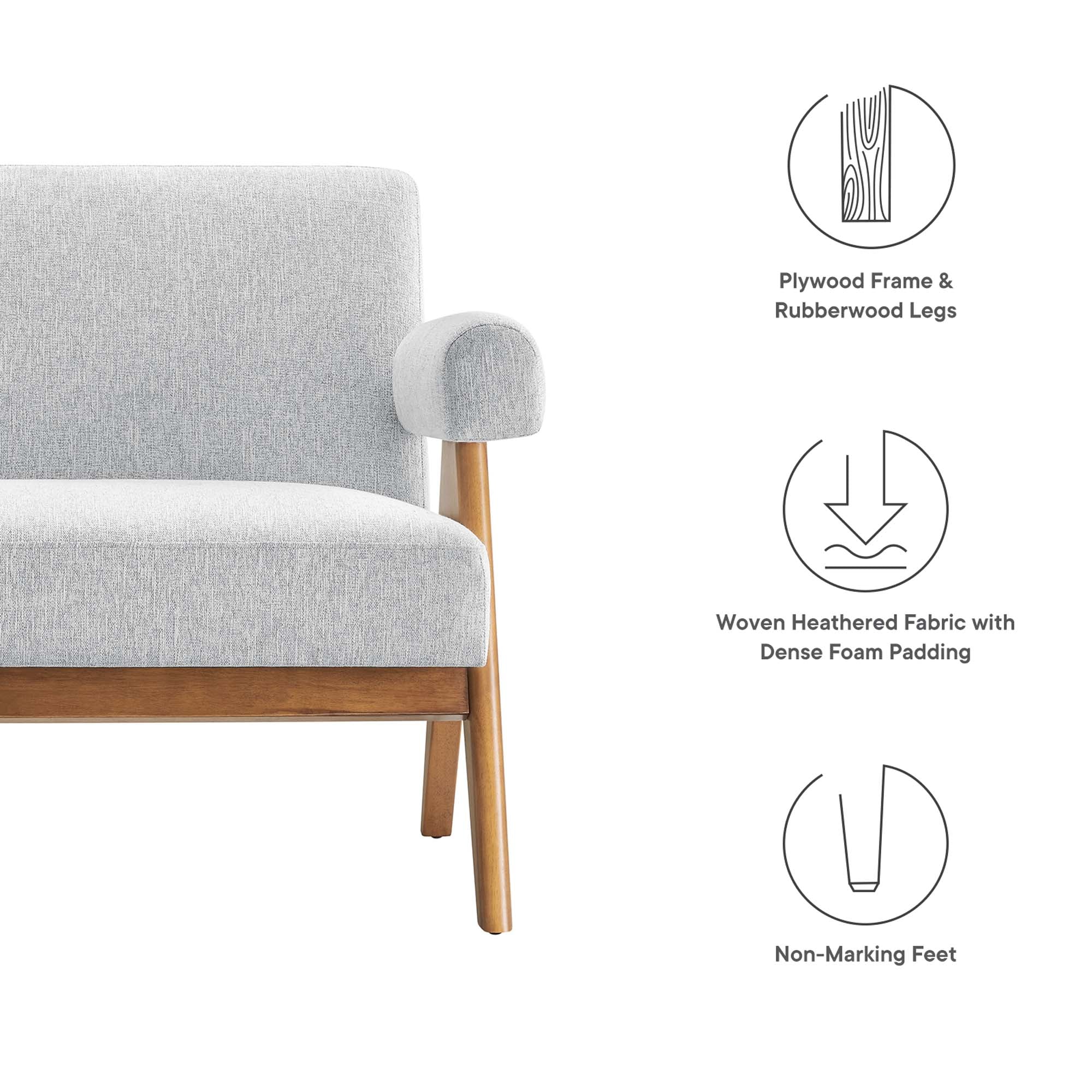 Lyra Fabric Loveseat - Image 35