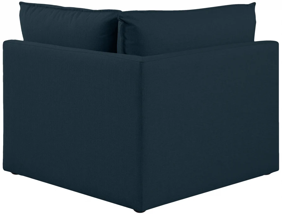 Mackenzie Linen Textured Fabric Upholstered Corner Modular Chair - Image 11