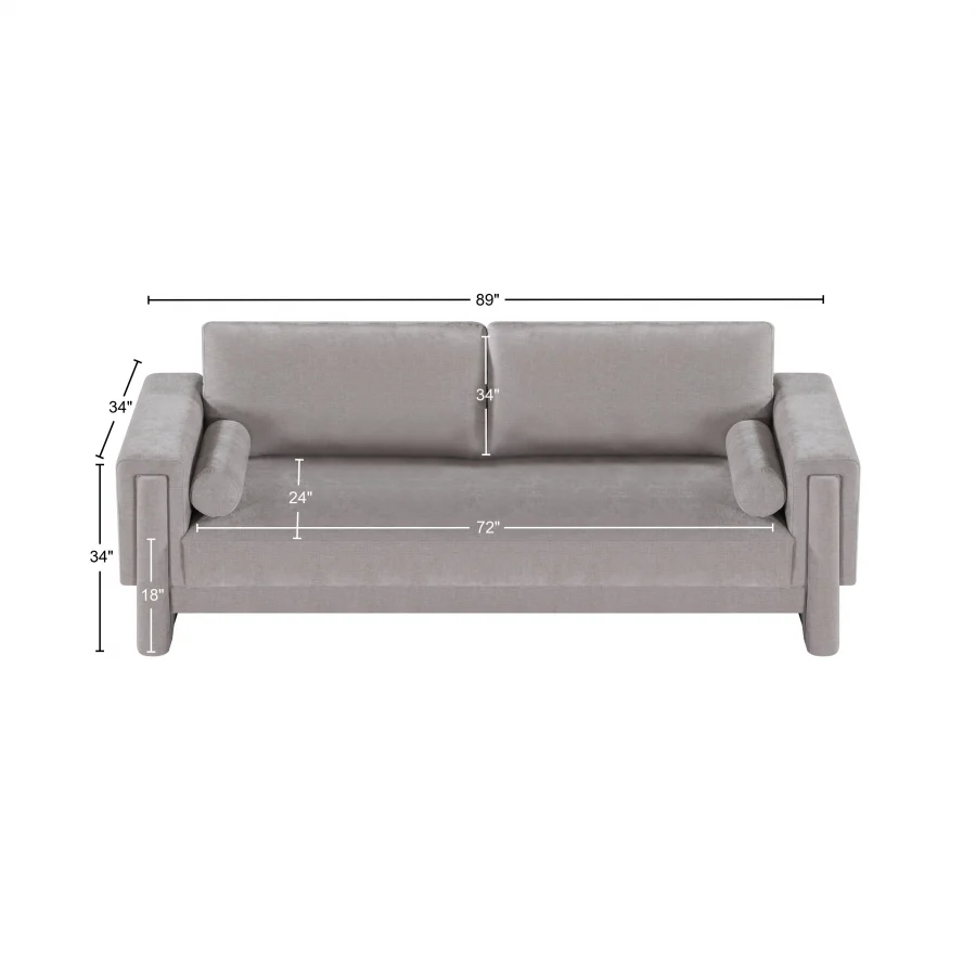 Madeline Chenille Fabric Sofa - Image 43