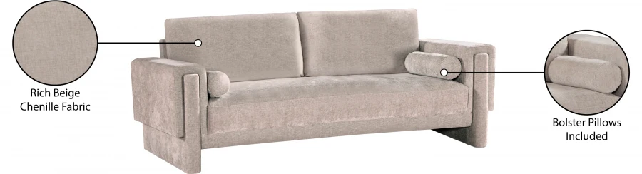 Madeline Chenille Fabric Sofa - Image 91