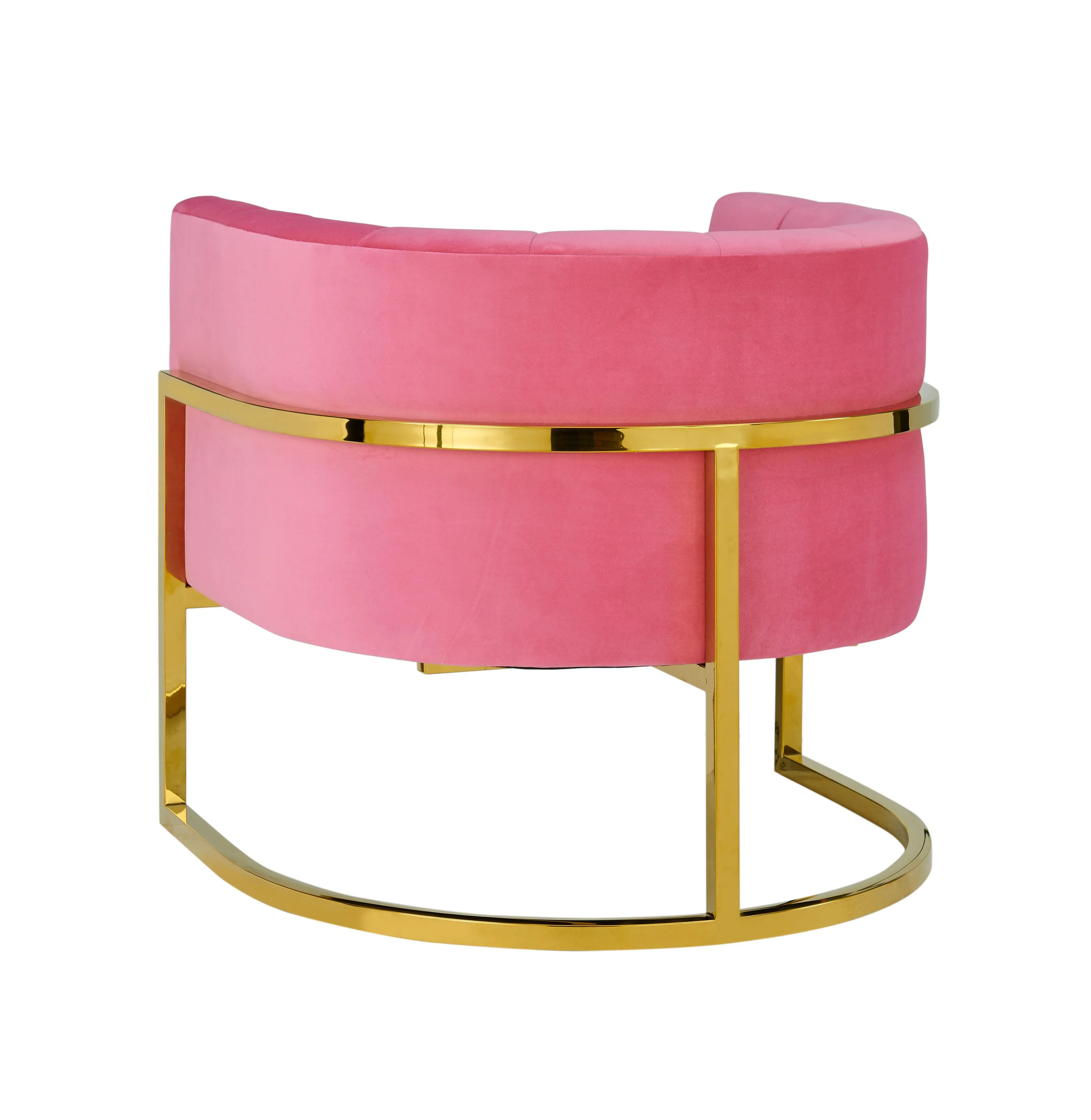 Magnolia Performance Velvet Accent Chair - Gold Base - Image 10